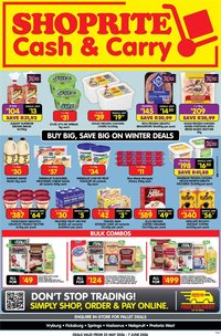 Shoprite Gauteng - Cash & Carry Winter Deals Exclusive