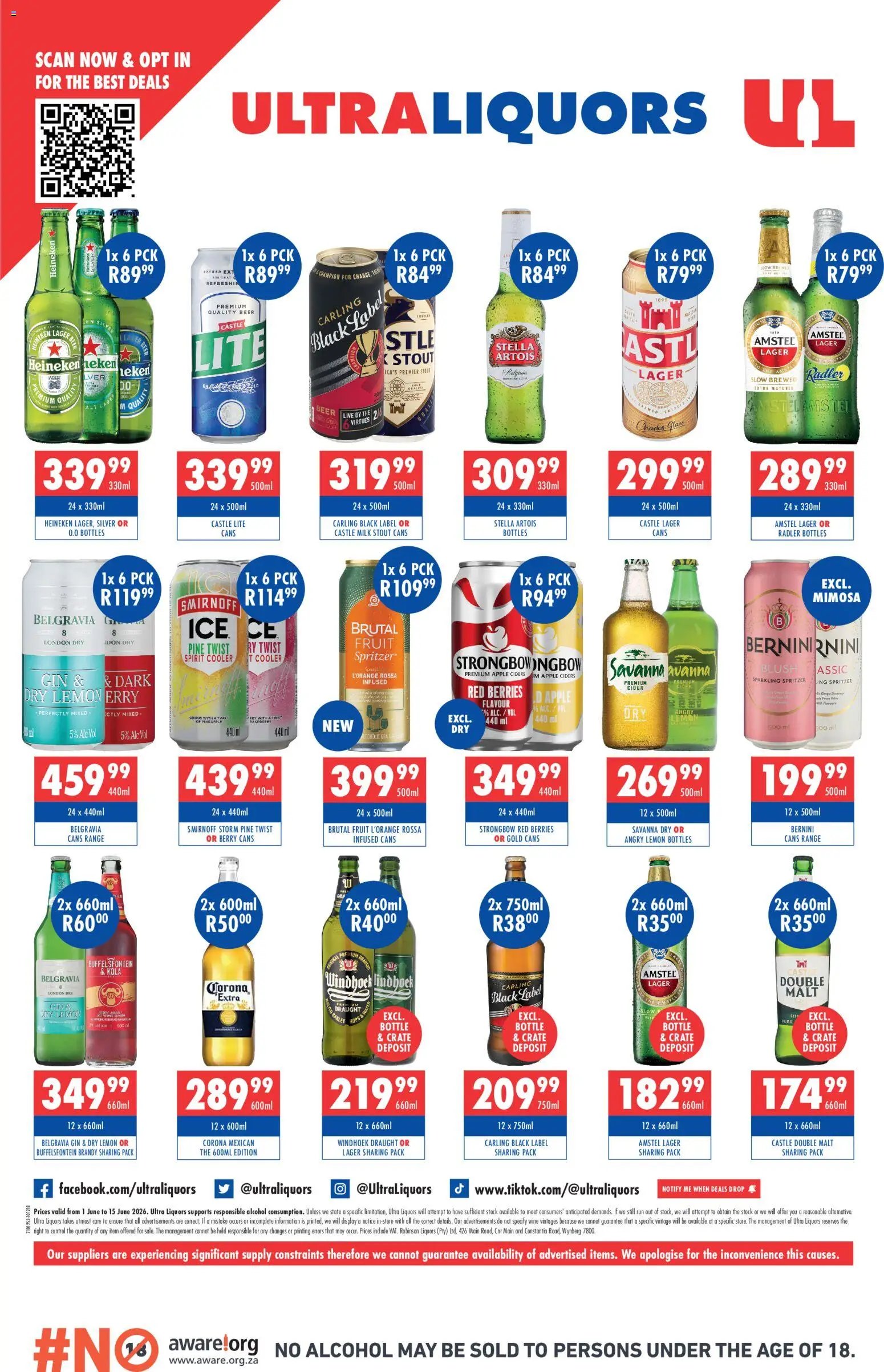 Ultra Liquors Specials