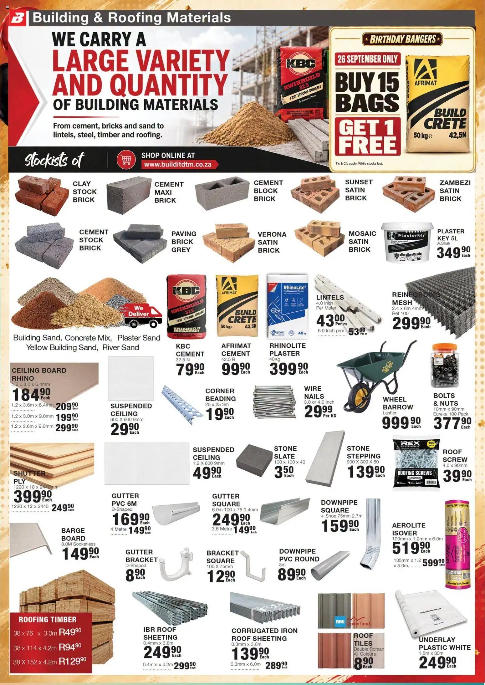 Build It Specials