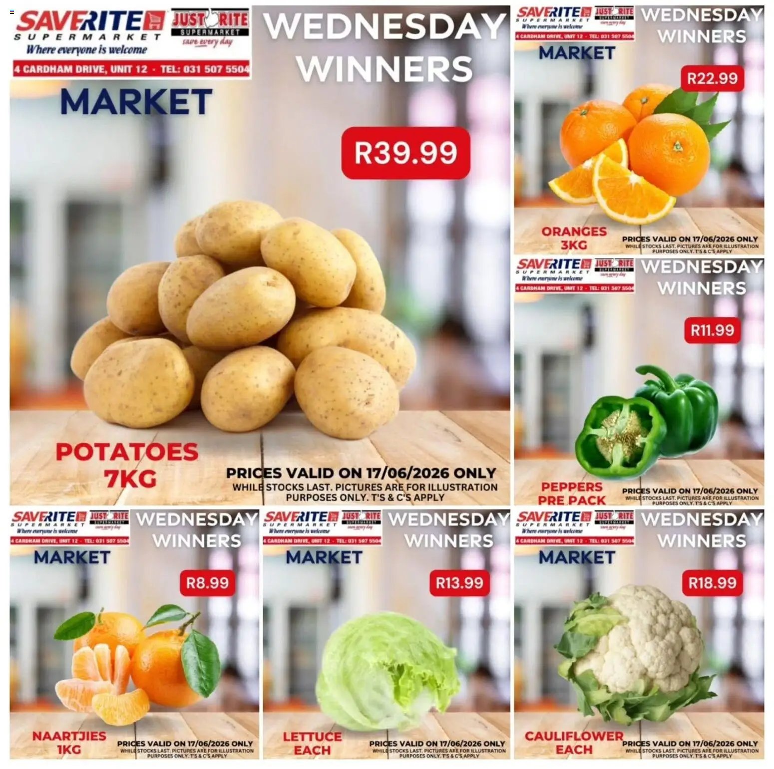 Saverite Wednesday Winners