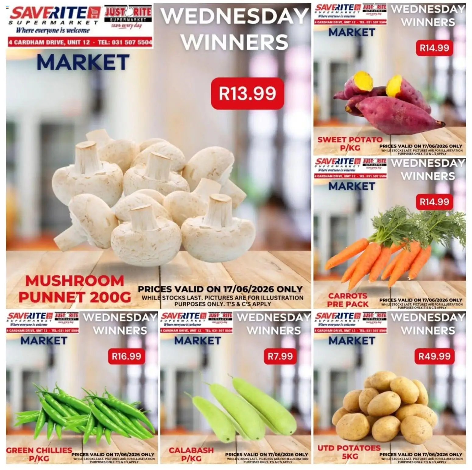 Saverite Wednesday Winners