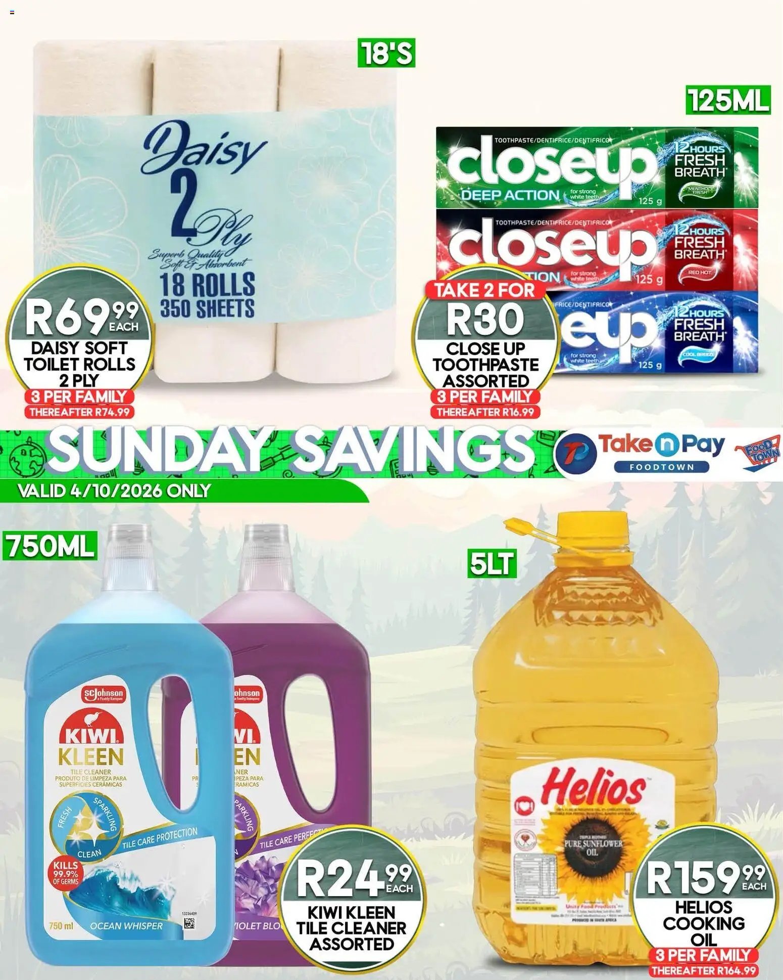 Take n Pay Sunday Specials