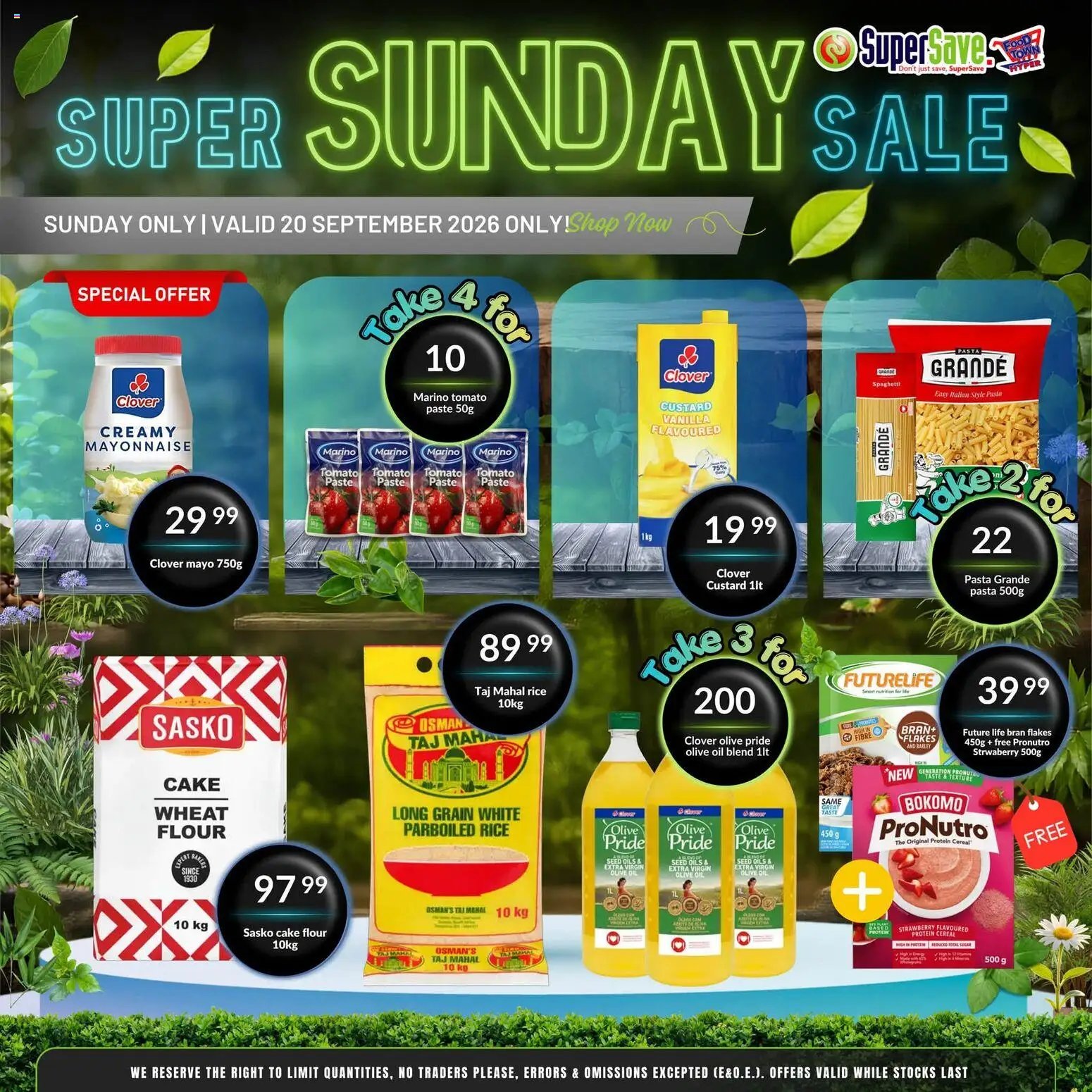 Super Save Sunday Savings