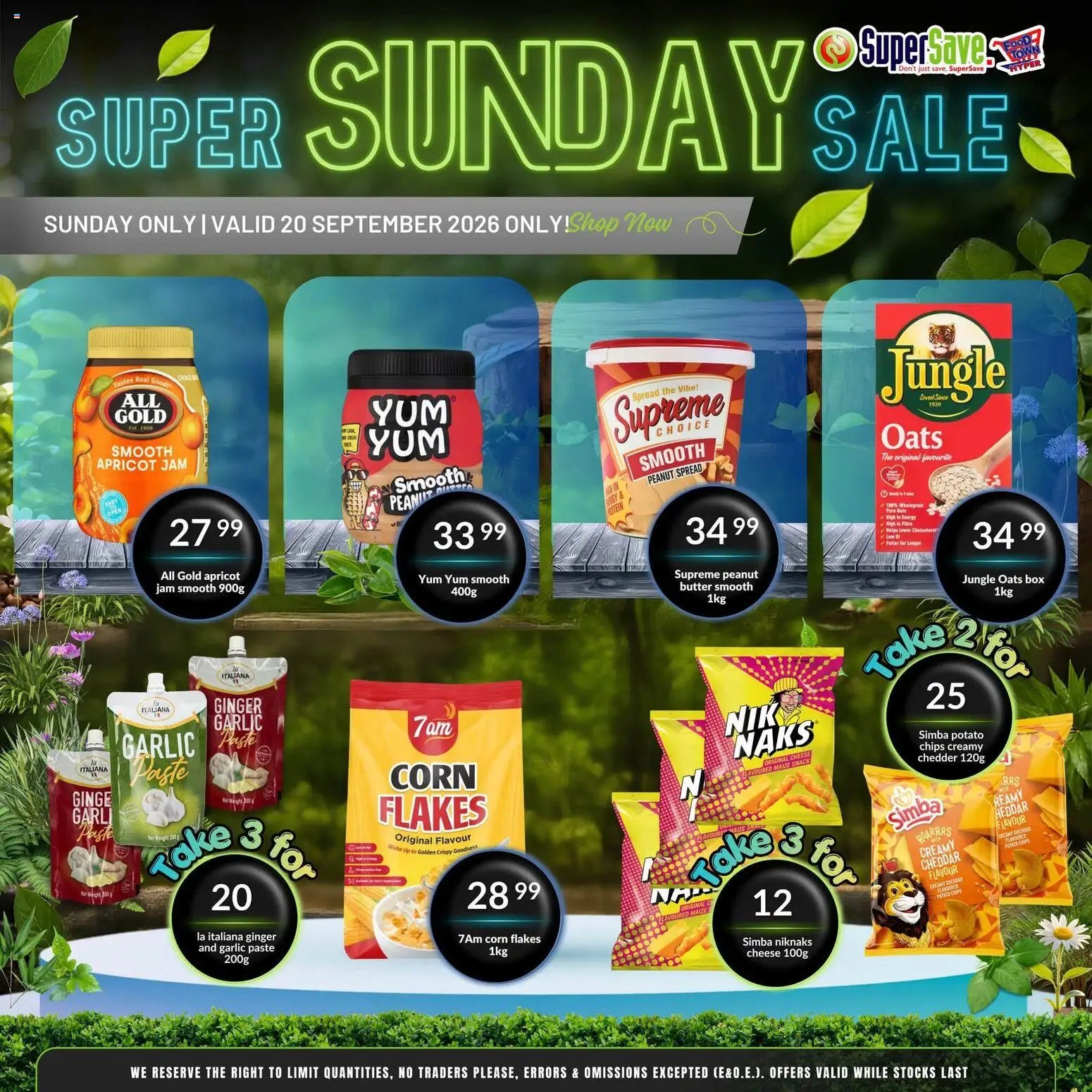 Super Save Sunday Savings