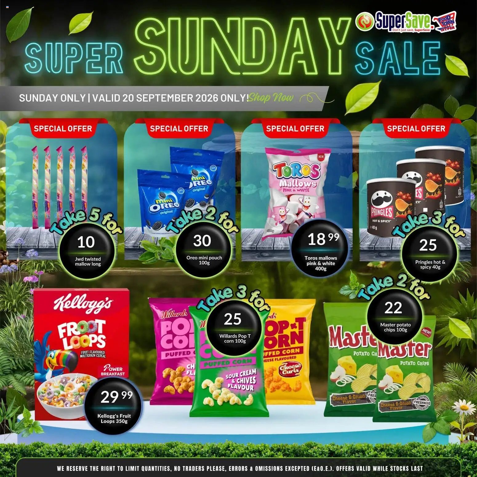 Super Save Sunday Savings