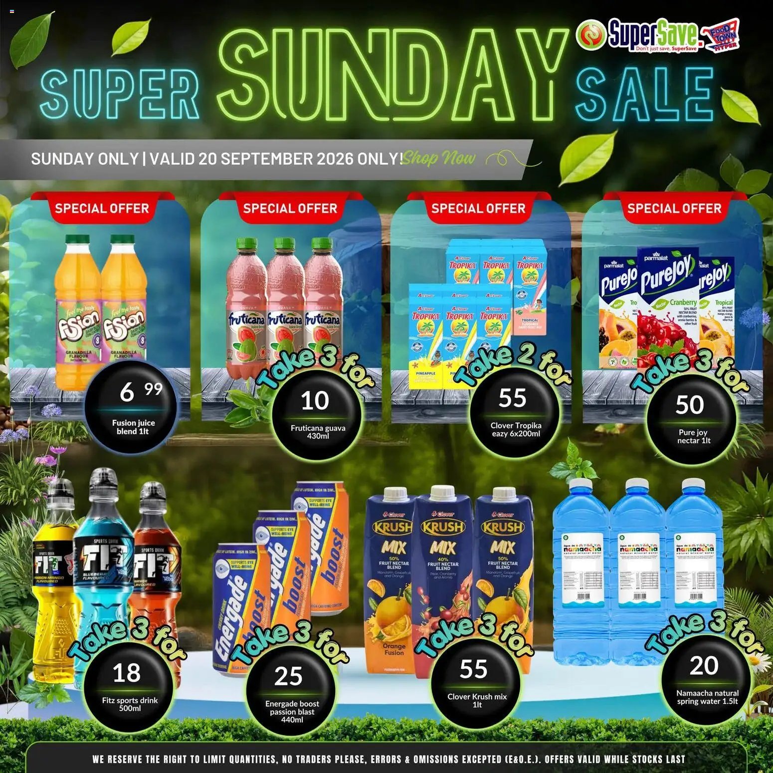 Super Save Sunday Savings