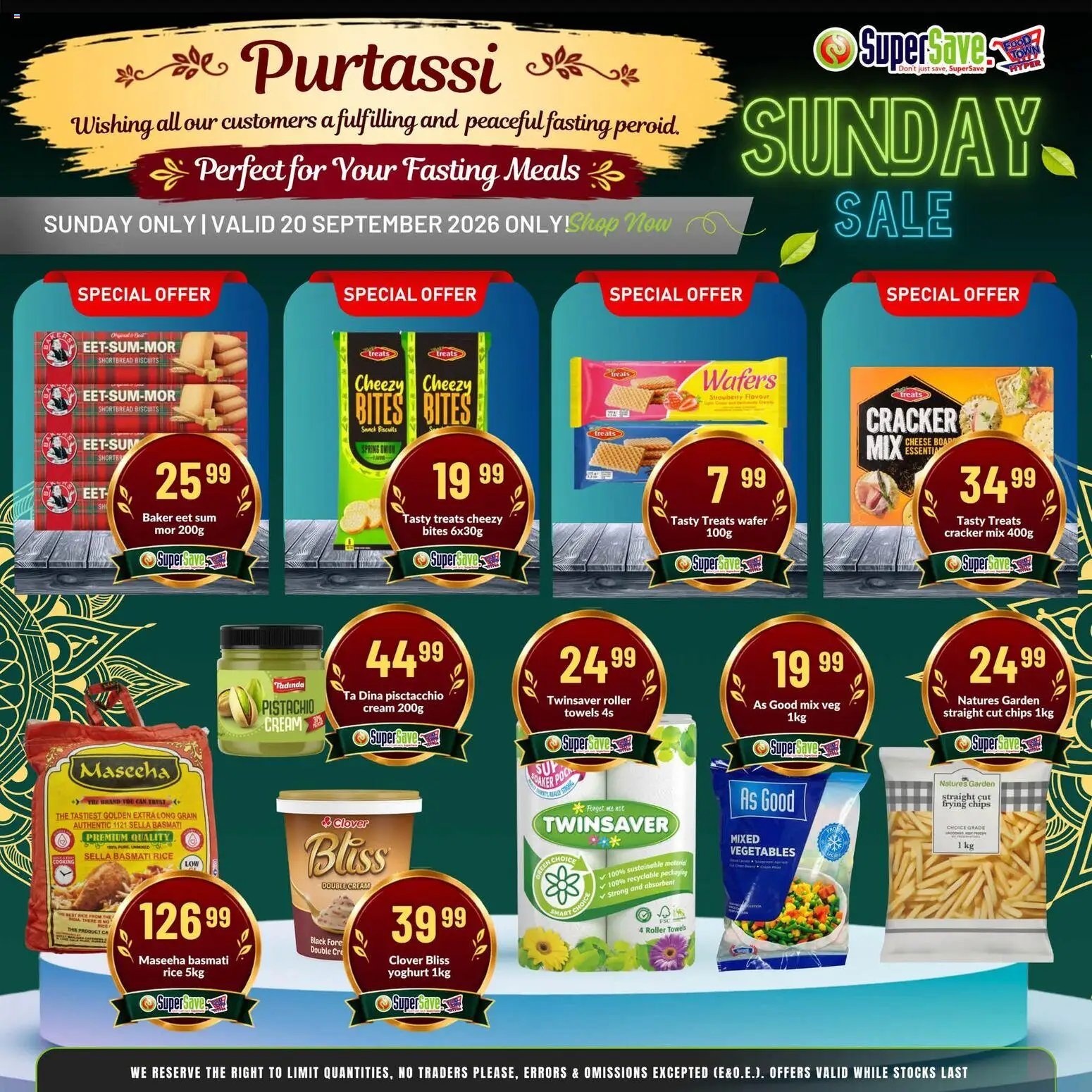 Super Save Sunday Savings