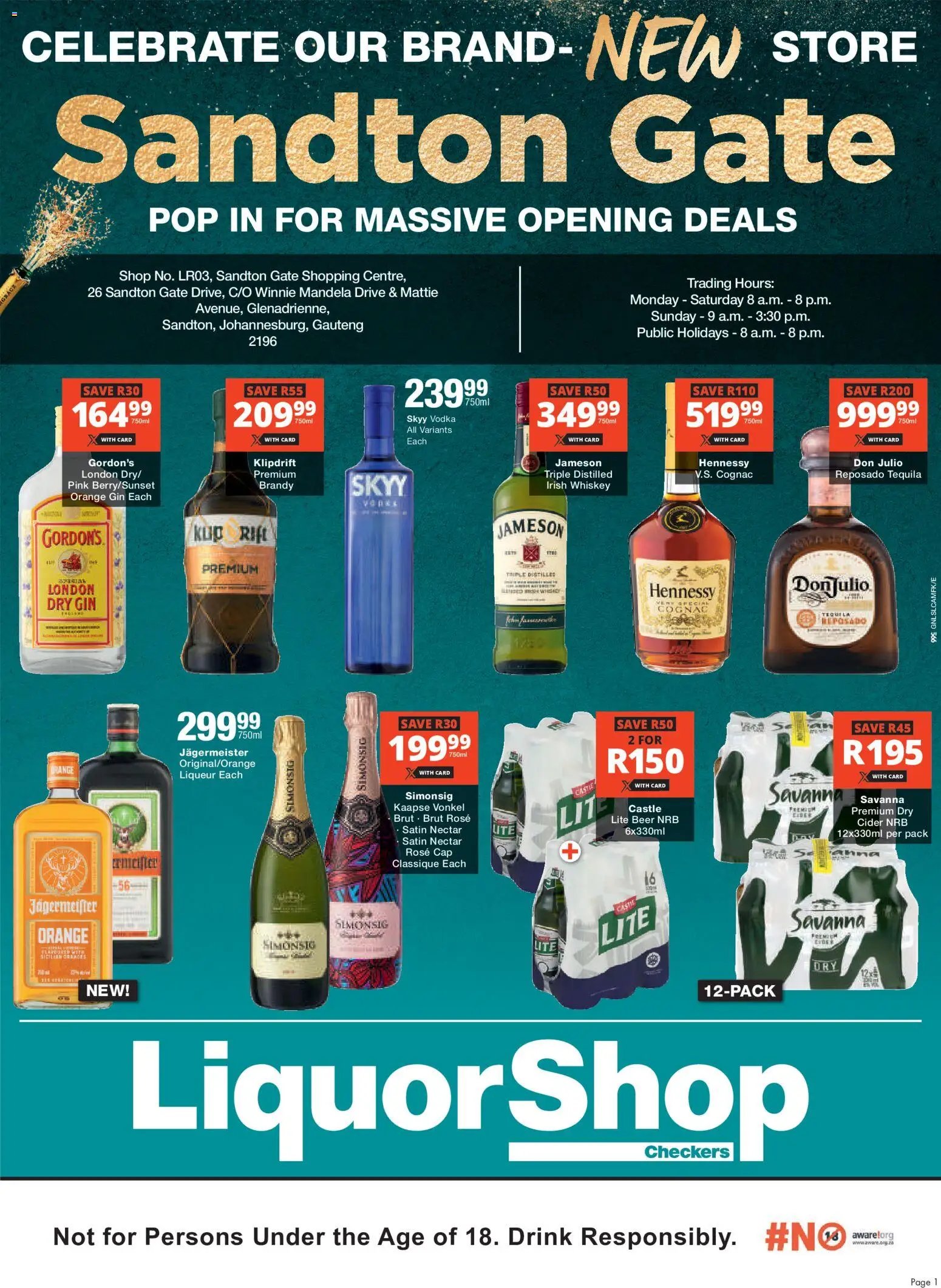 Checkers Gauteng - LiquorShop Sandton Gate Store Opening