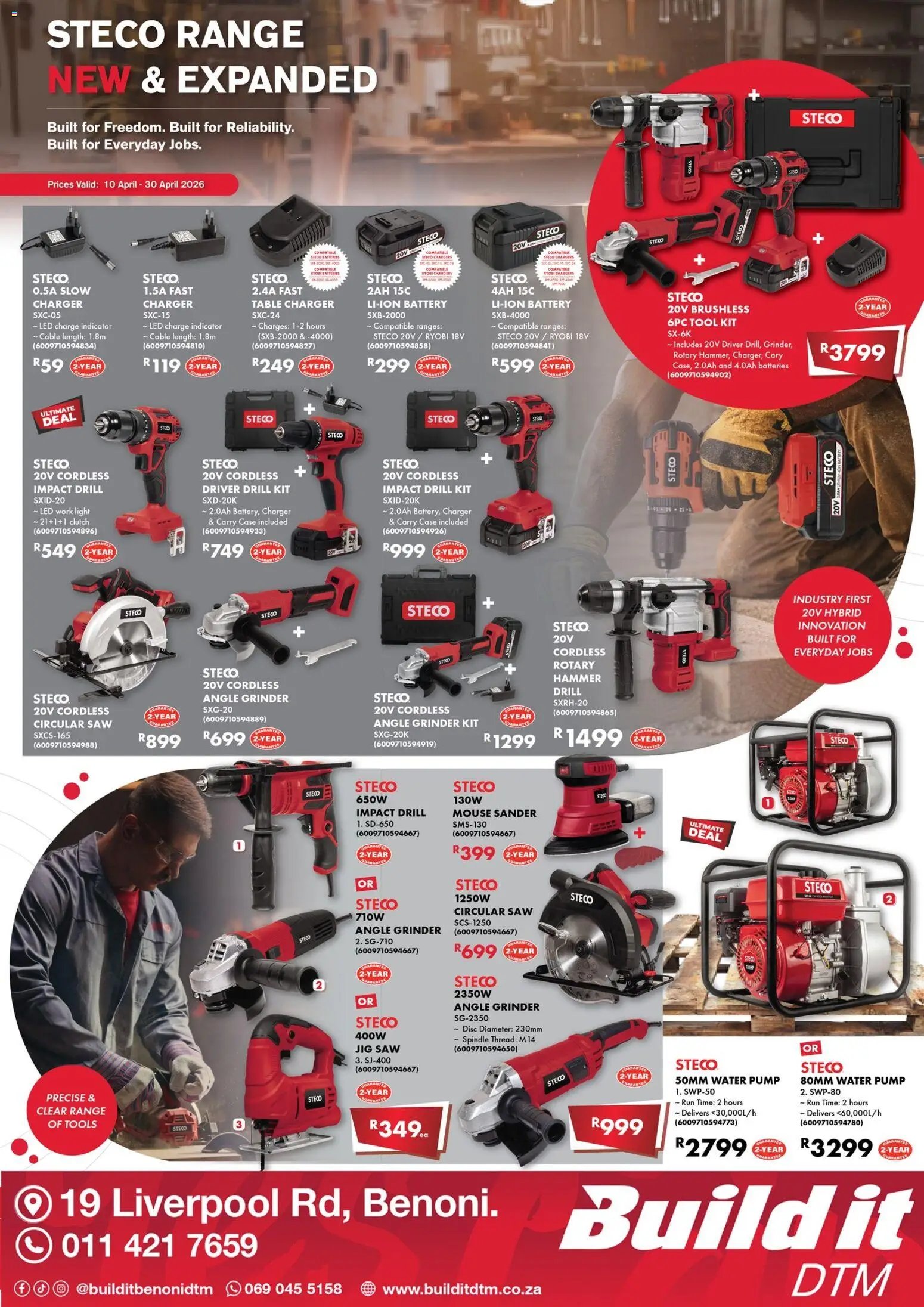 Build It Steco Power Tools Specials (2026-04-10 - 2026-04-30) | 1