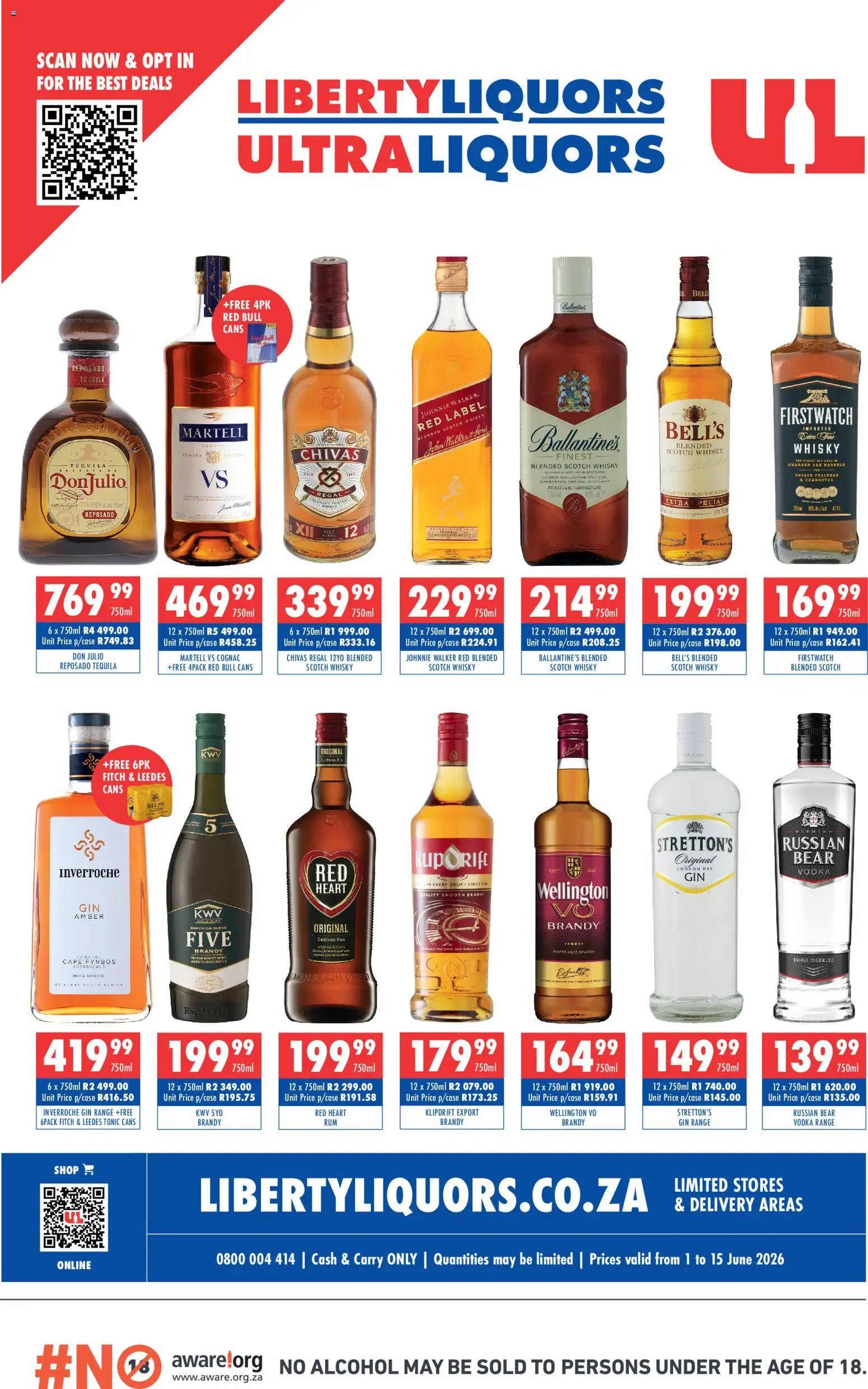 Ultra Liquors Liberty Liquors Specials