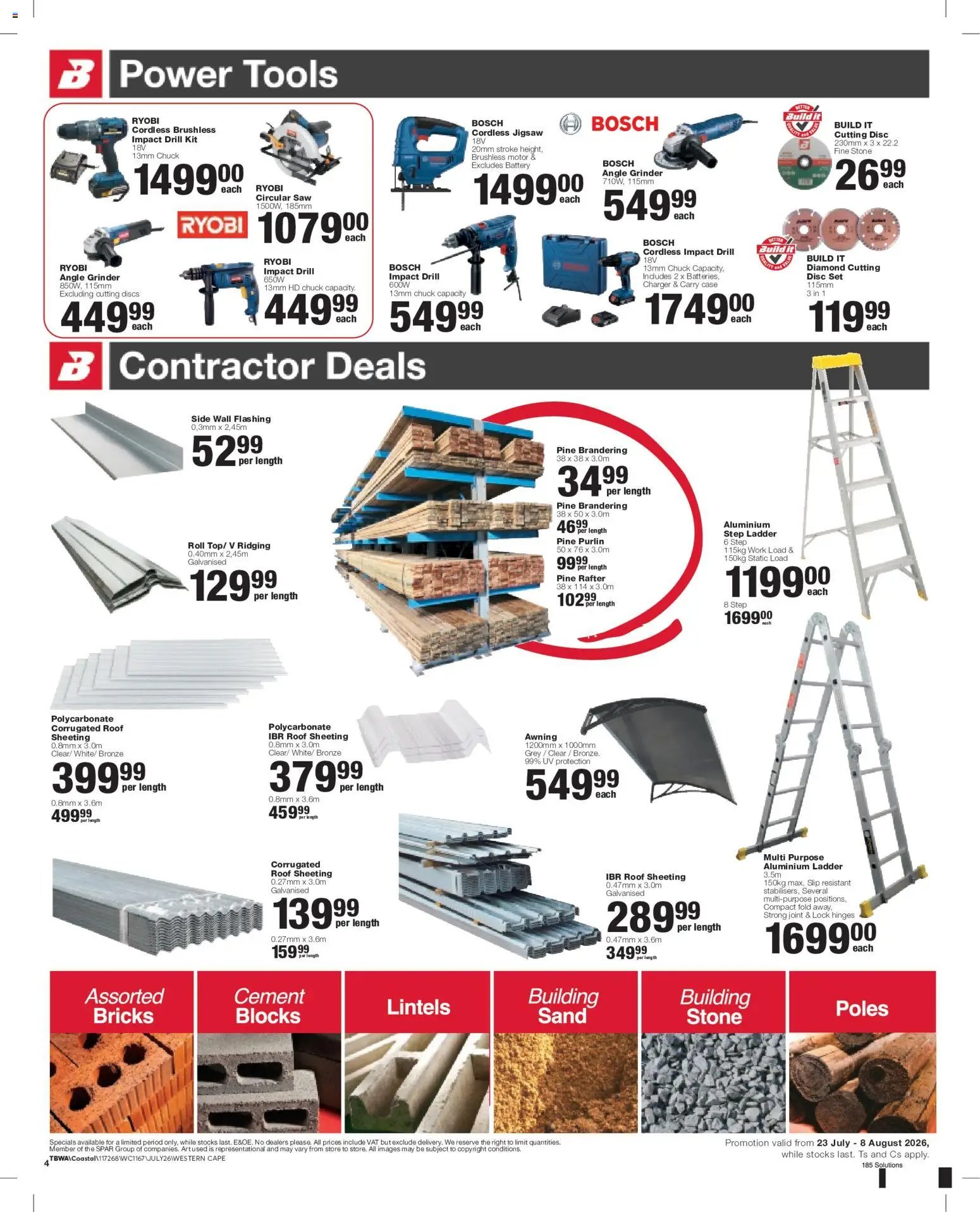 Build It Western Cape - Specials