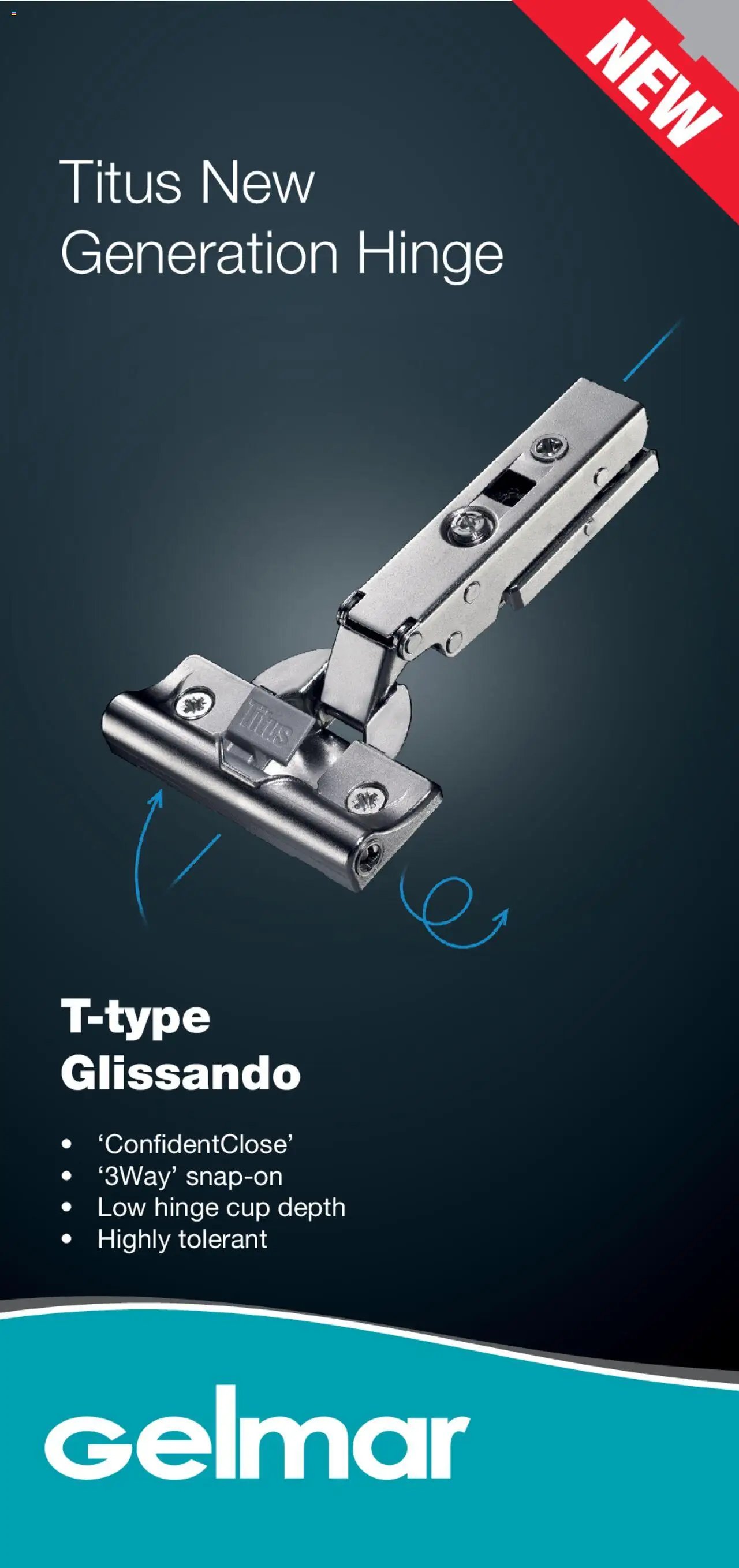 Gelmar - Titus T-Type Hinges