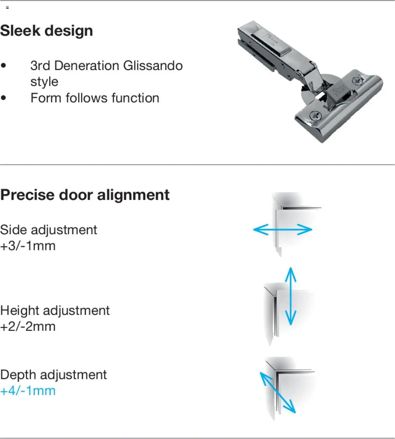 Gelmar - Titus T-Type Hinges