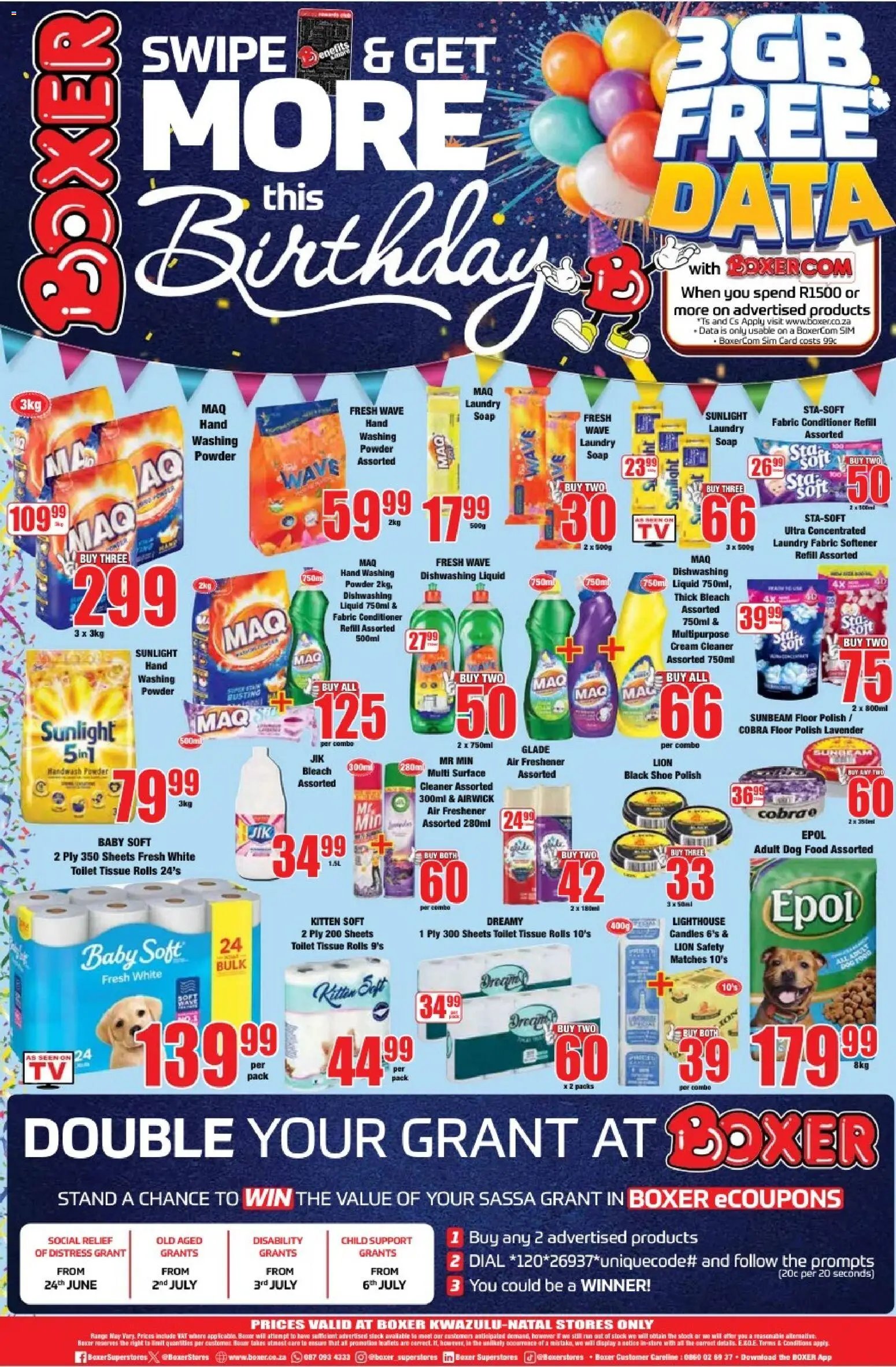 Boxer Specials