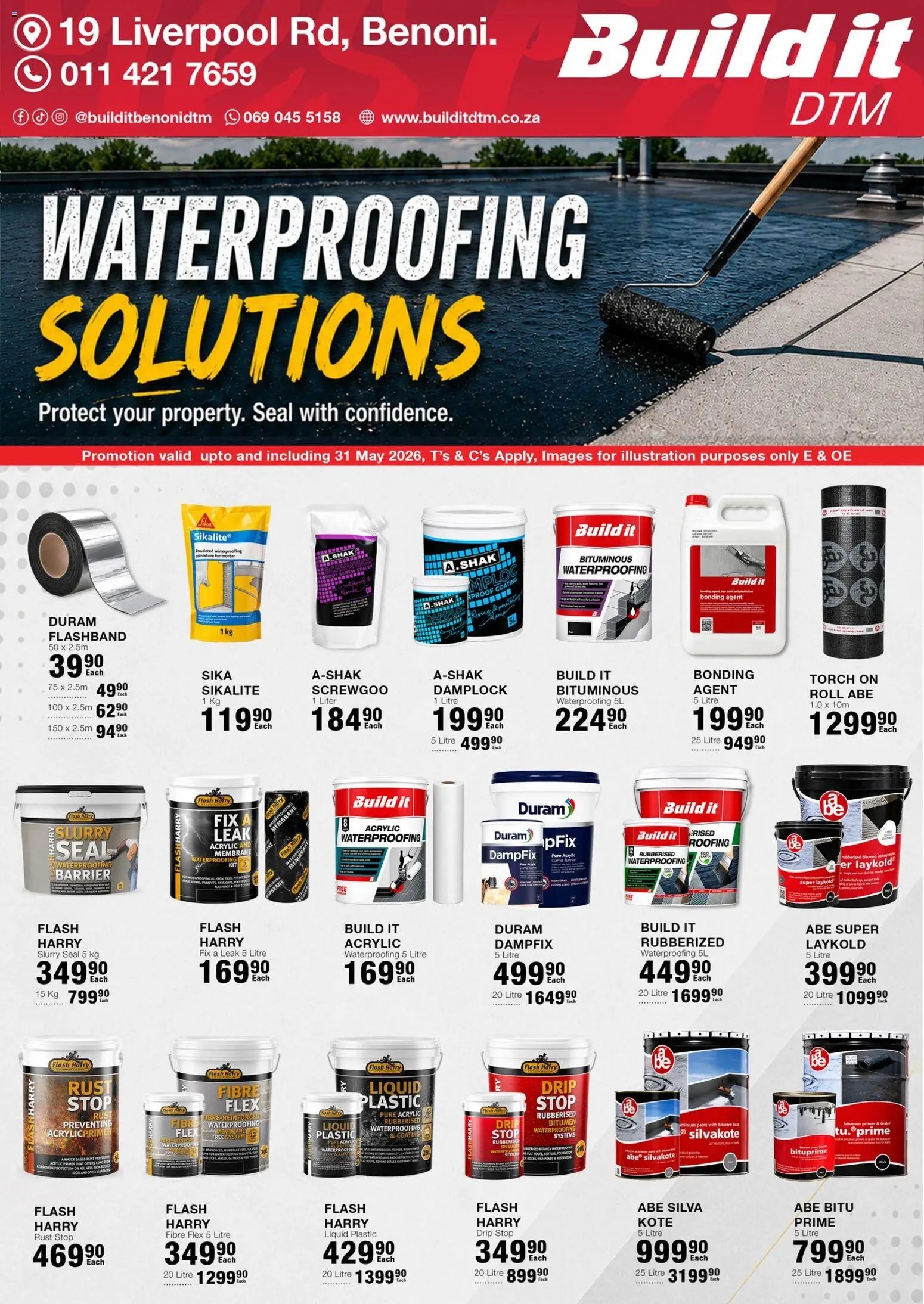 Build It Waterproofing Specials (2026-05-09 - 2026-05-31) | 1