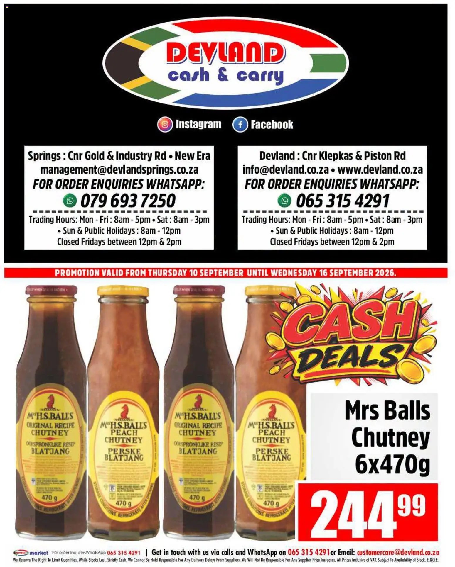 Devland Cash Deals