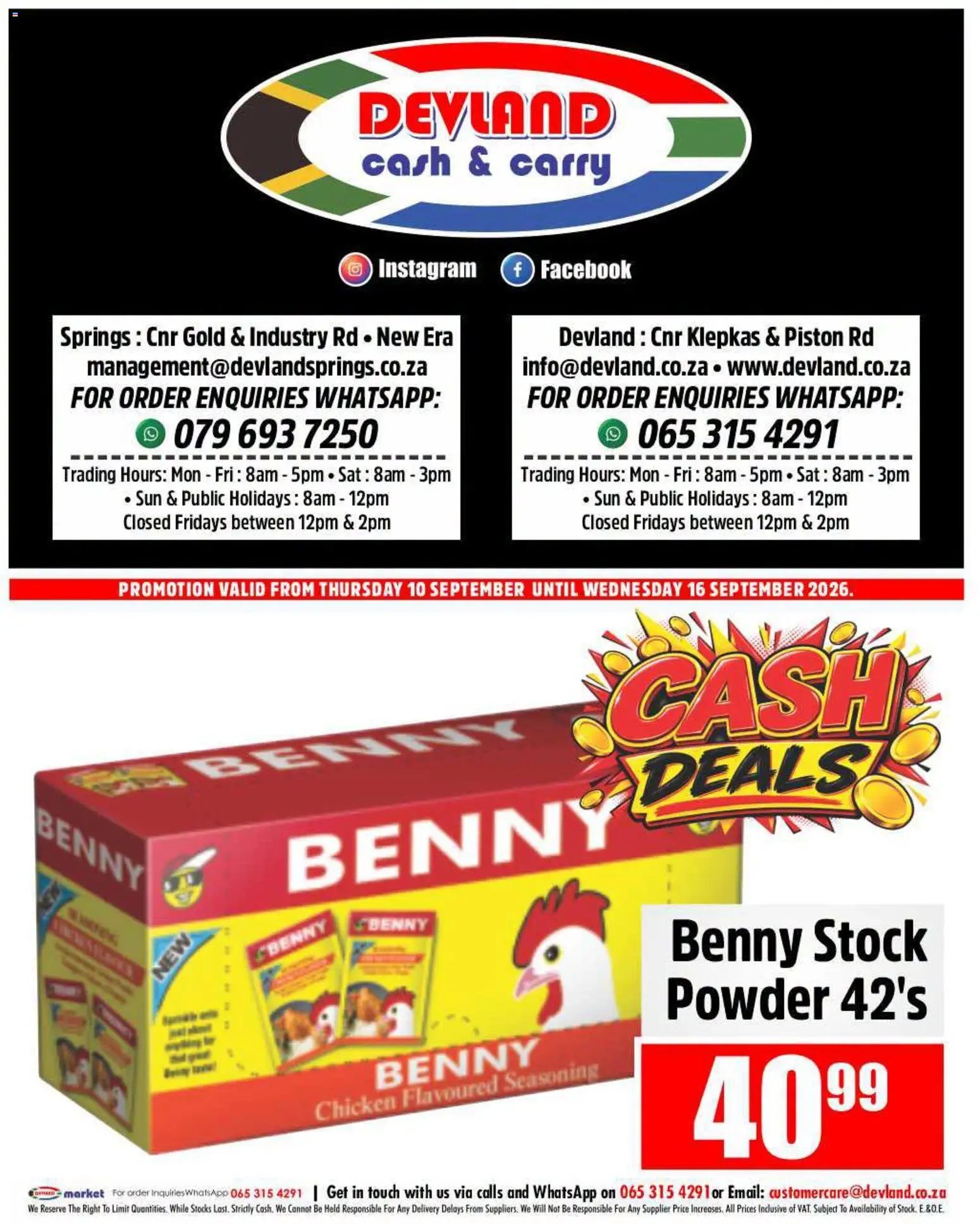 Devland Cash Deals