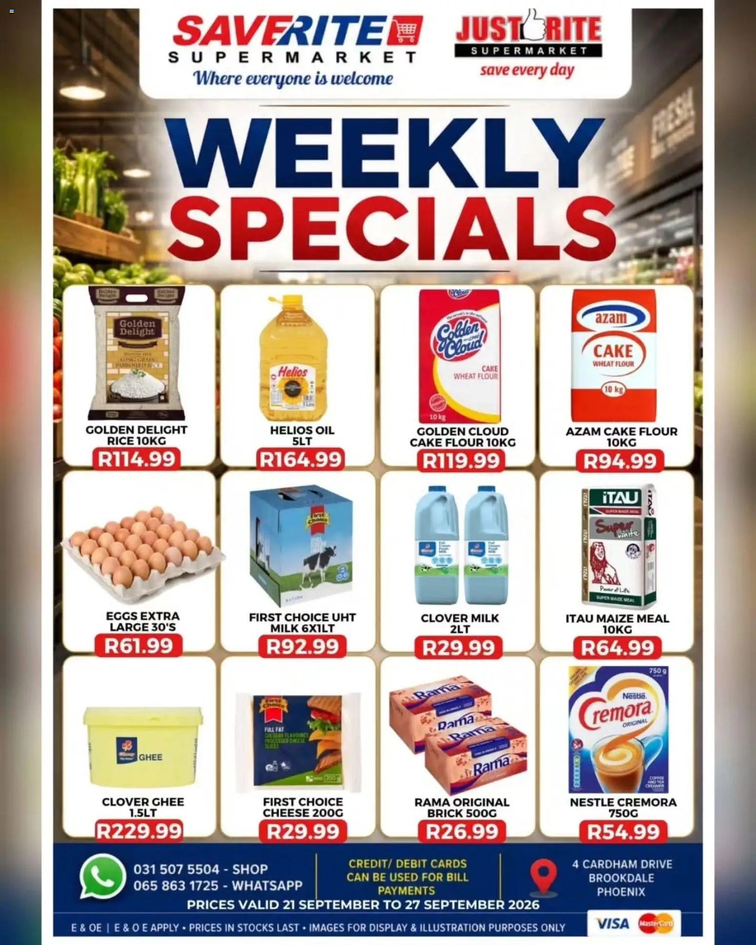 Saverite Specials