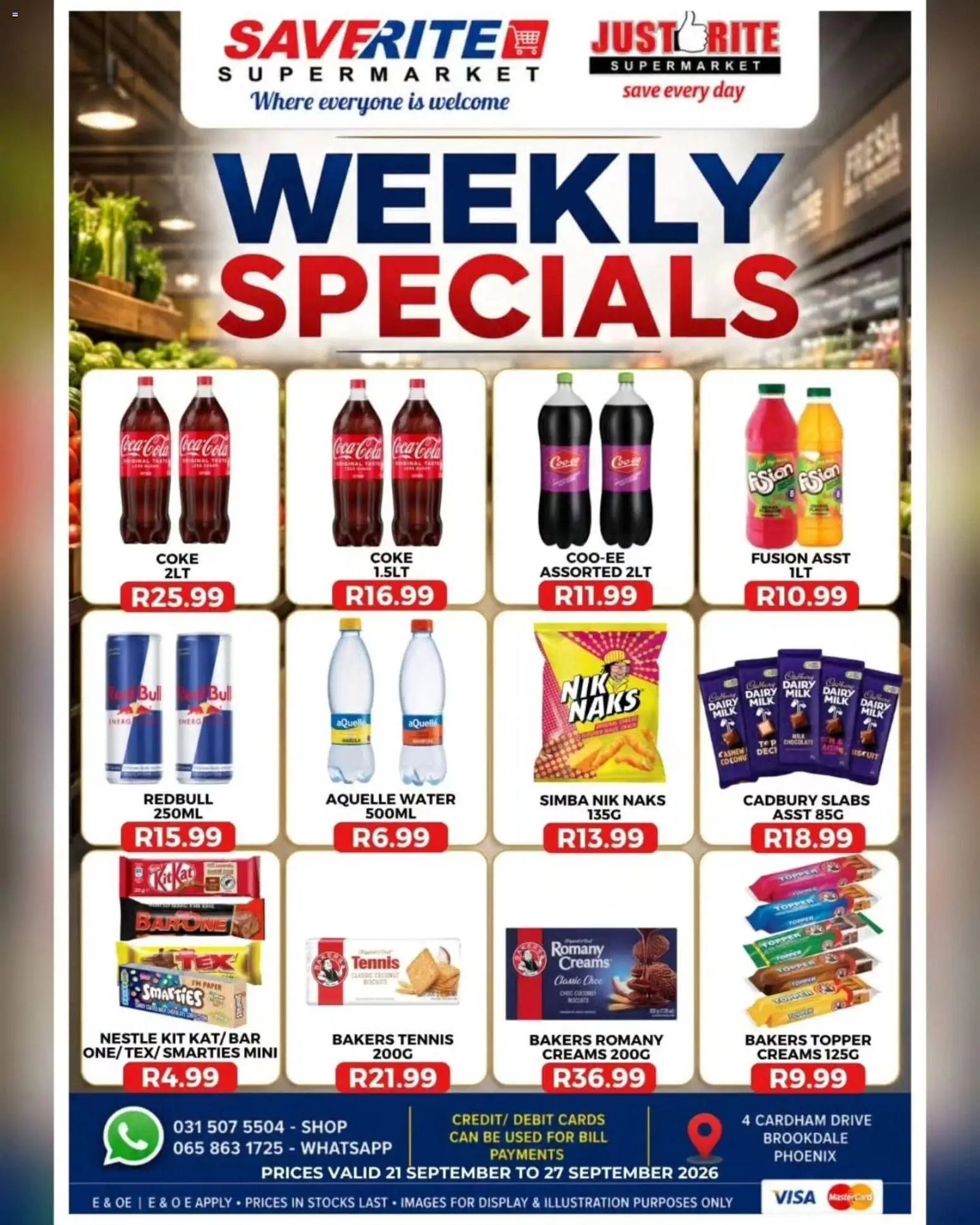 Saverite Specials