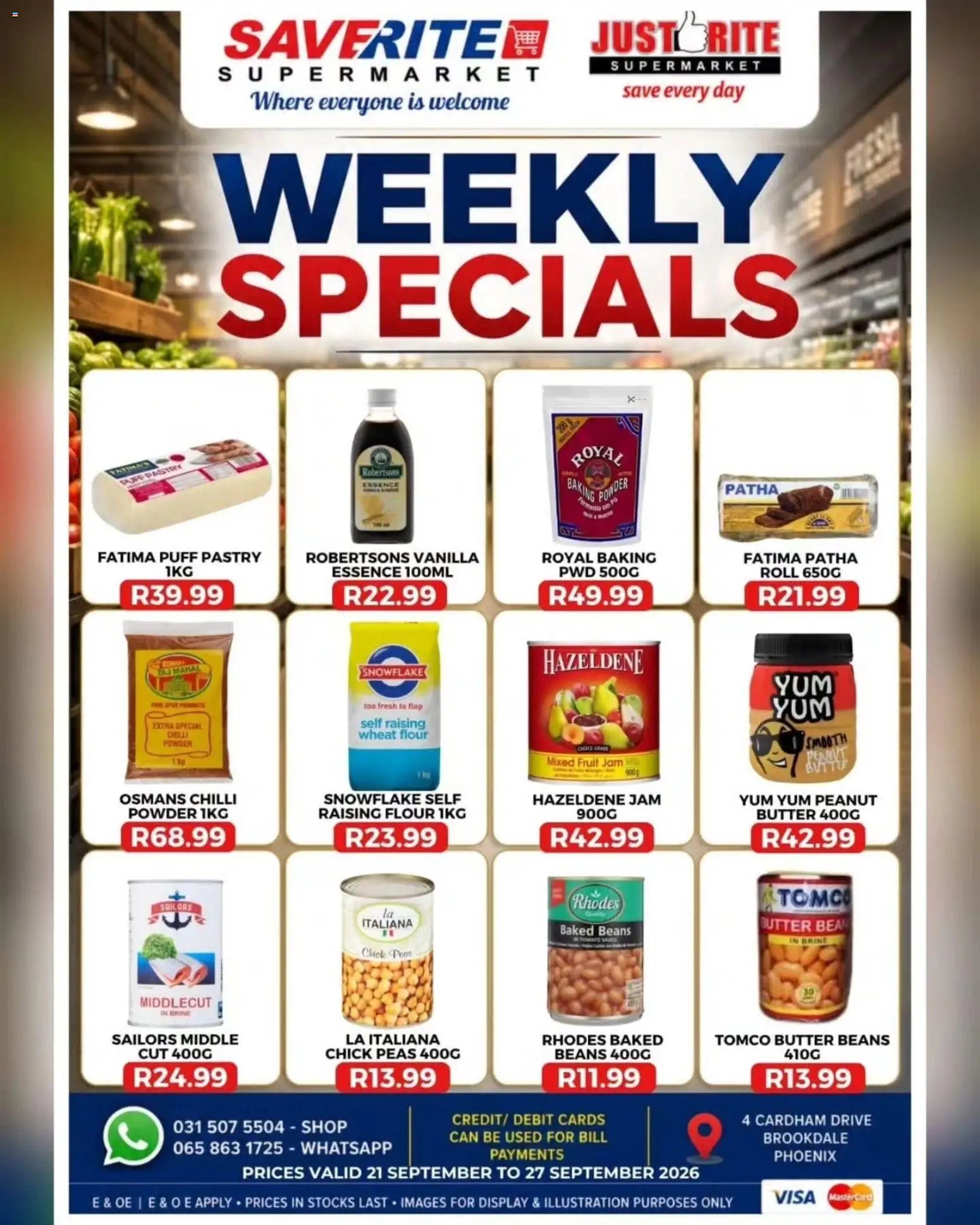 Saverite Specials