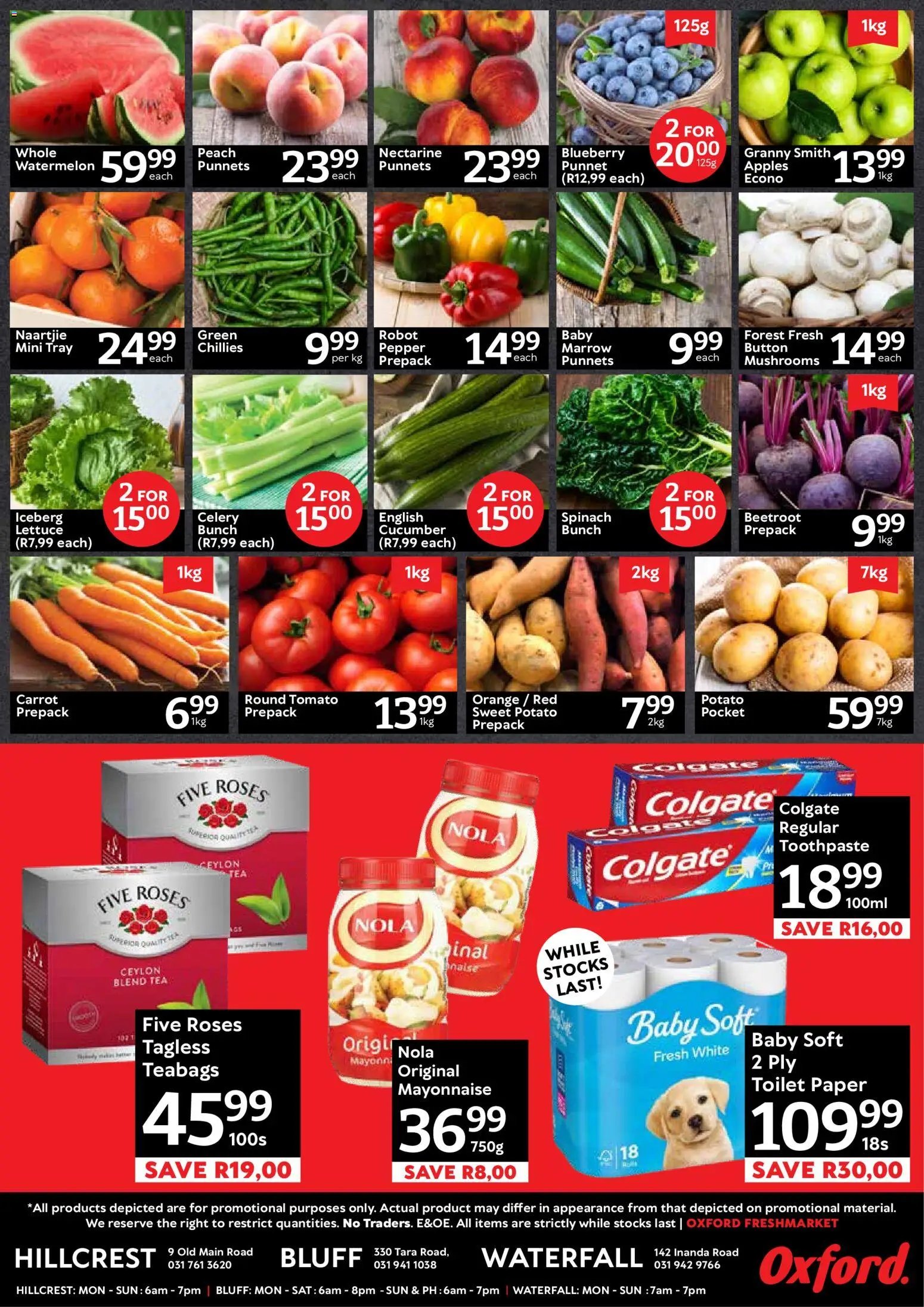 Oxford Freshmarket Specials Saturday Promo