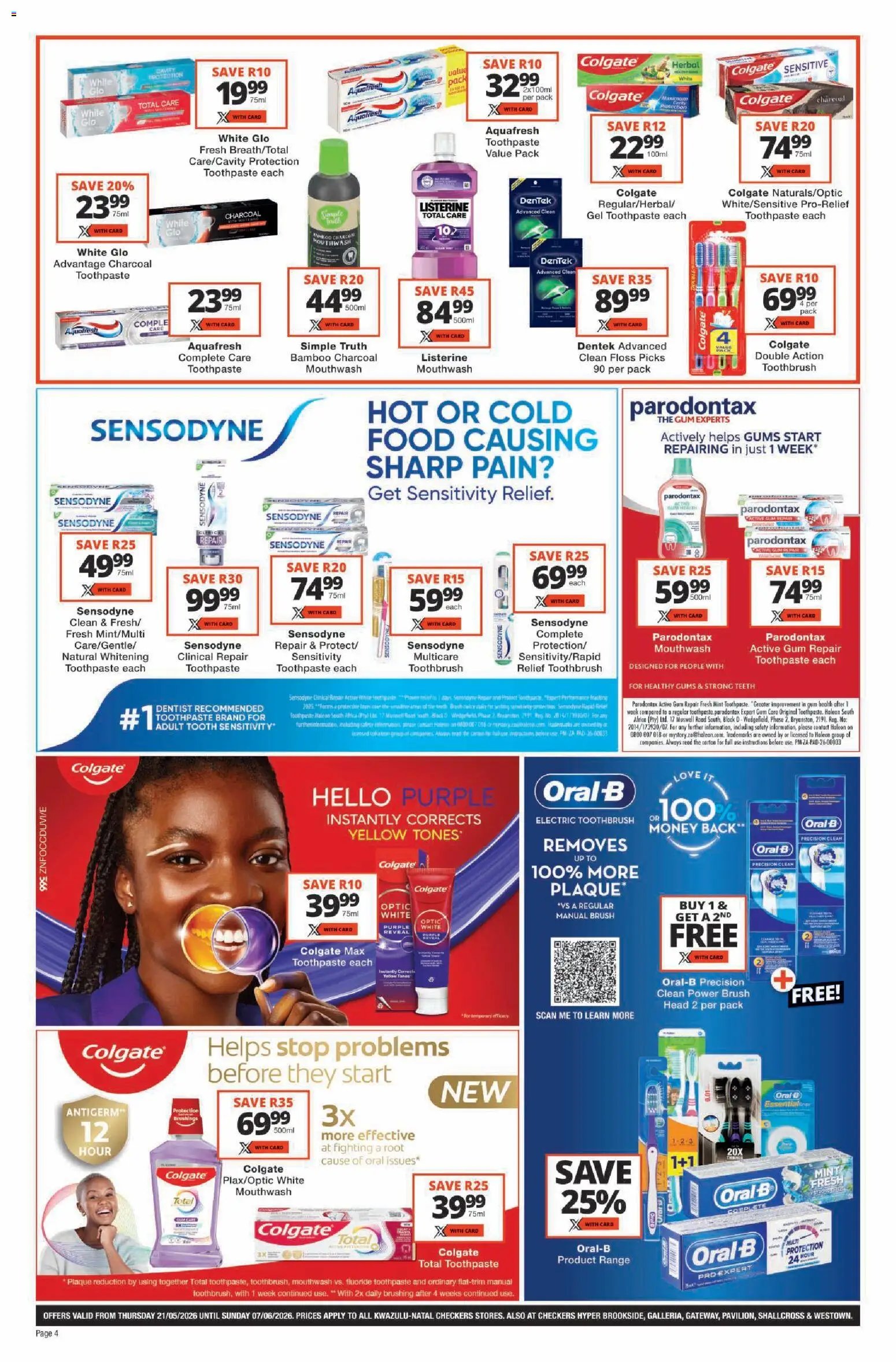 Checkers - Kwazulu Natal - Personal Care Promotion KwaZulu