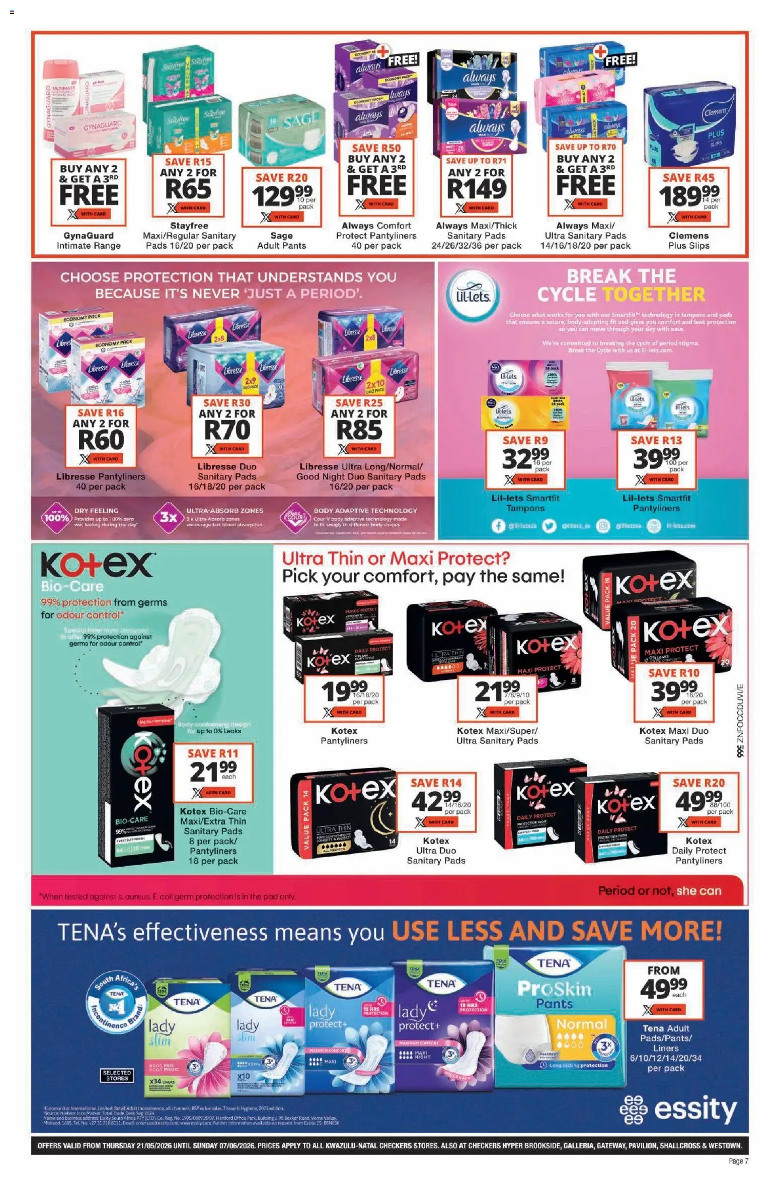Checkers - Kwazulu Natal - Personal Care Promotion KwaZulu