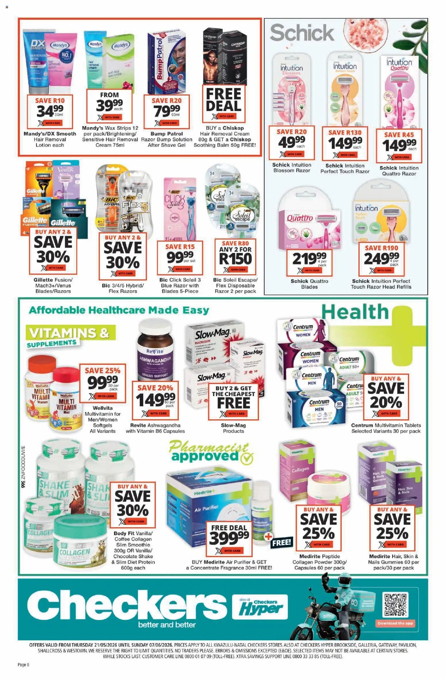 Checkers - Kwazulu Natal - Personal Care Promotion KwaZulu