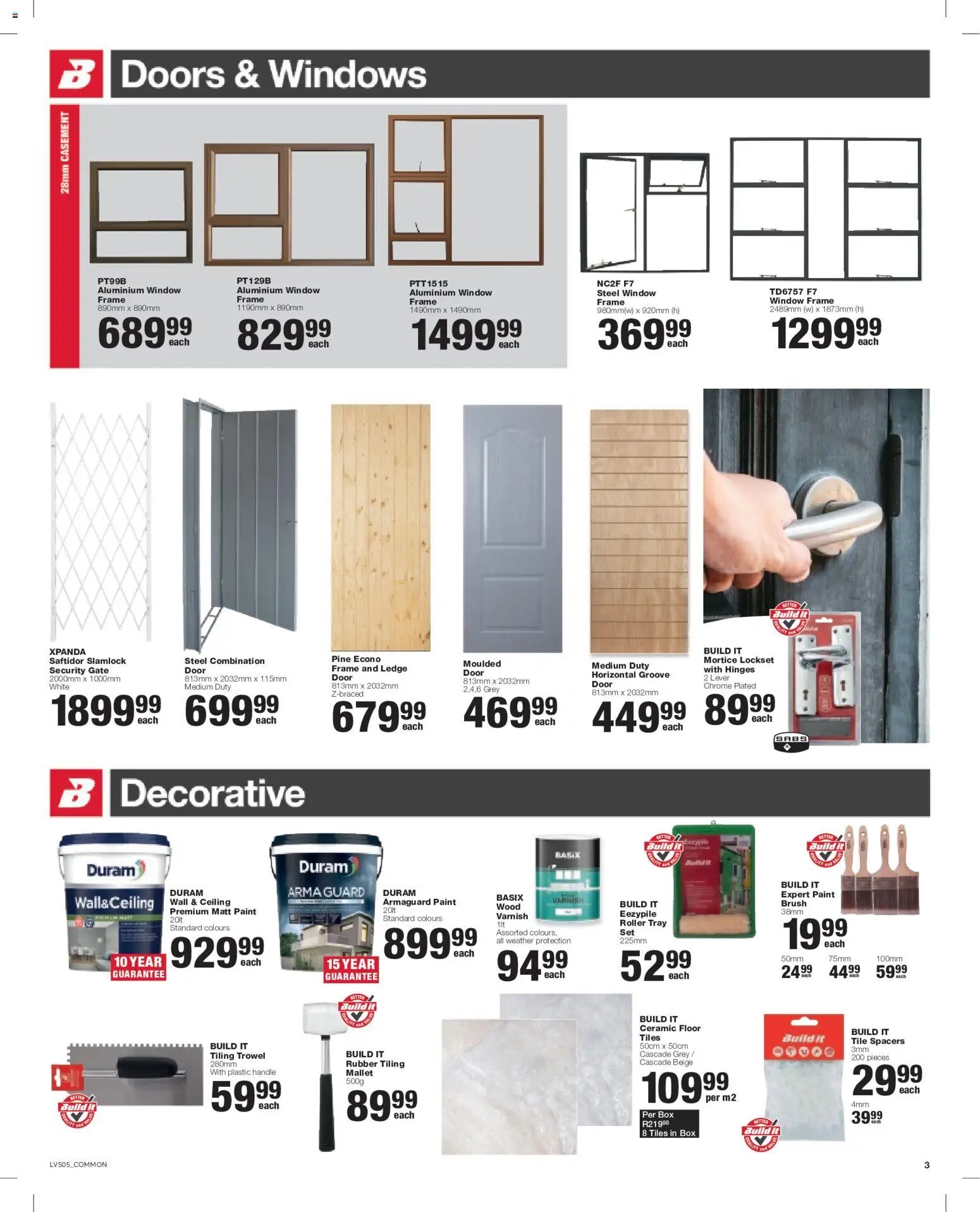 Build It Specials