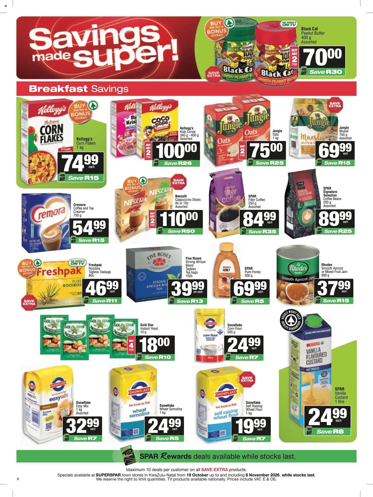Superspar Specials