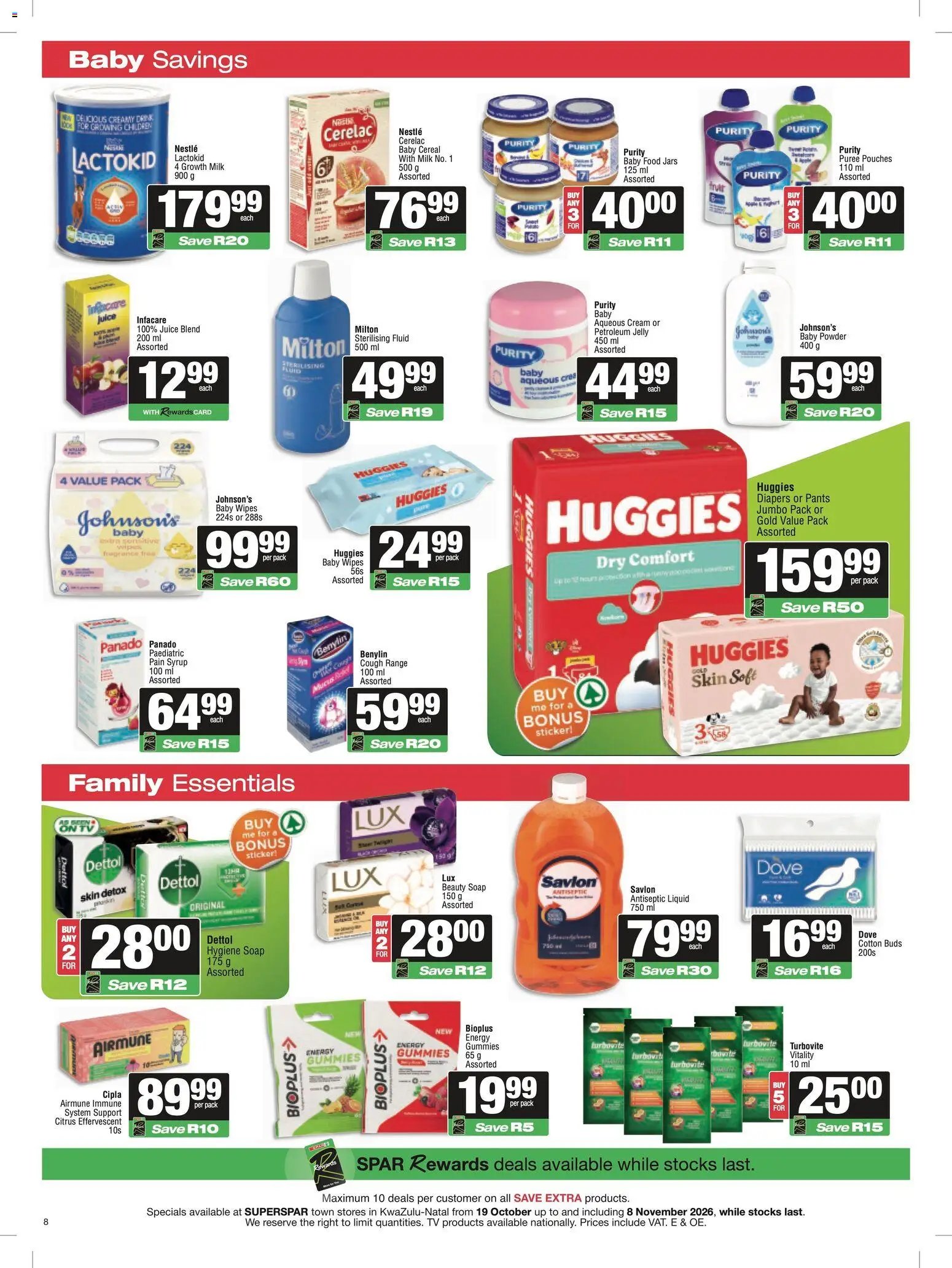 Superspar Specials