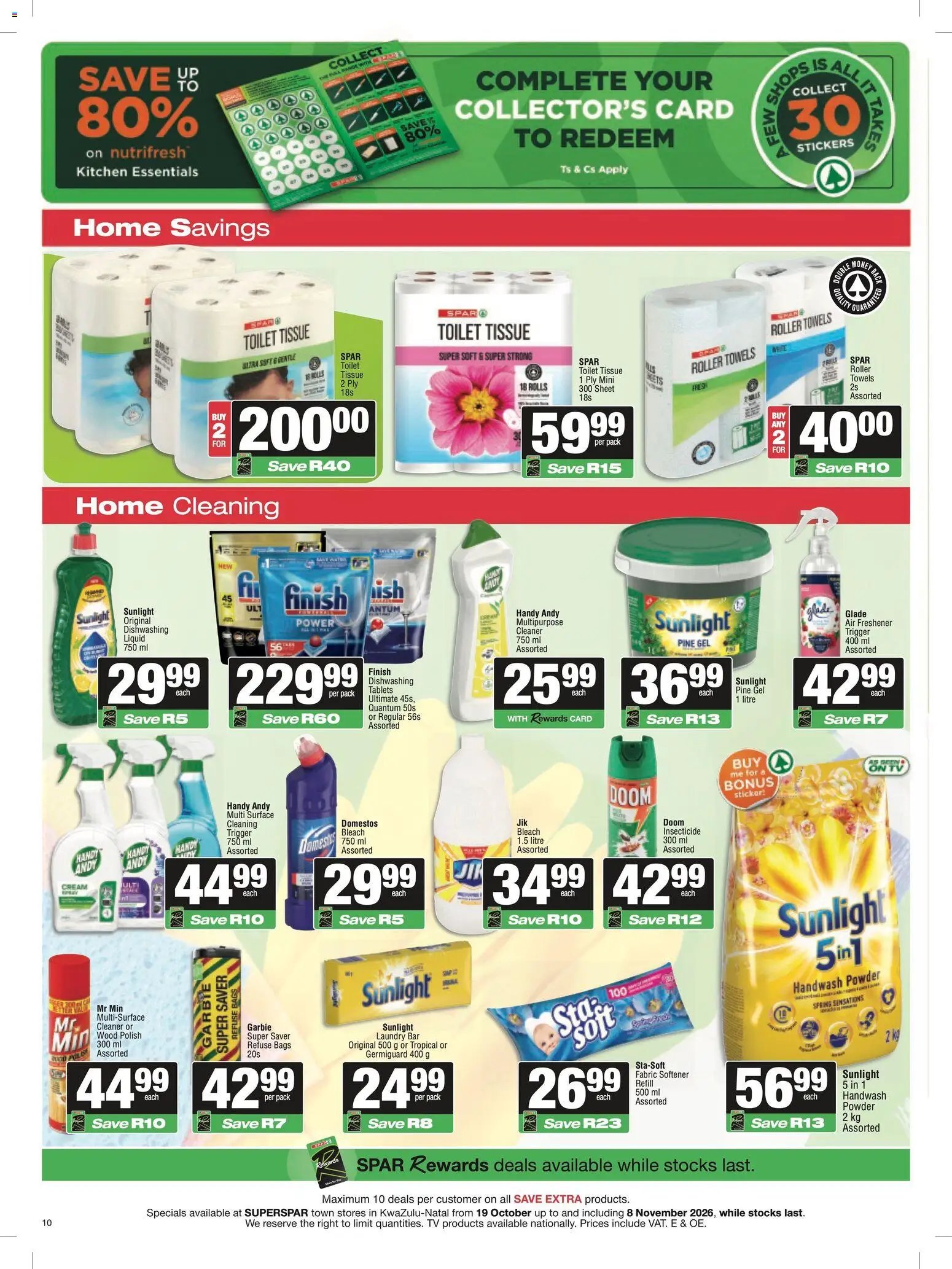 Superspar Specials