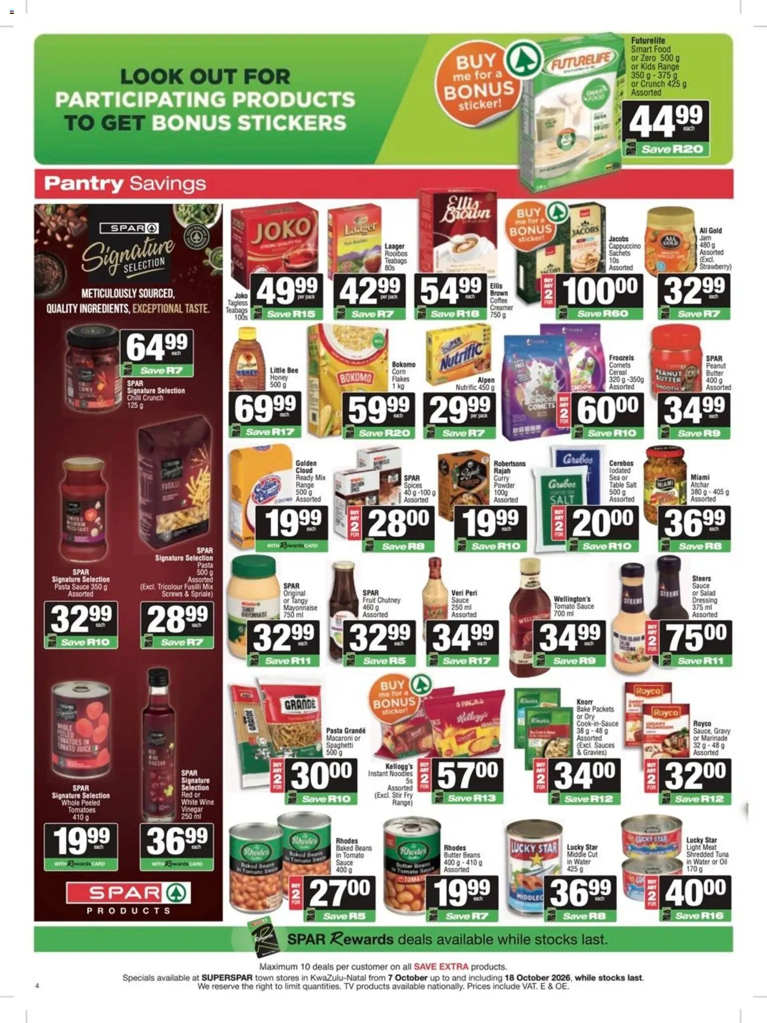 Superspar Specials