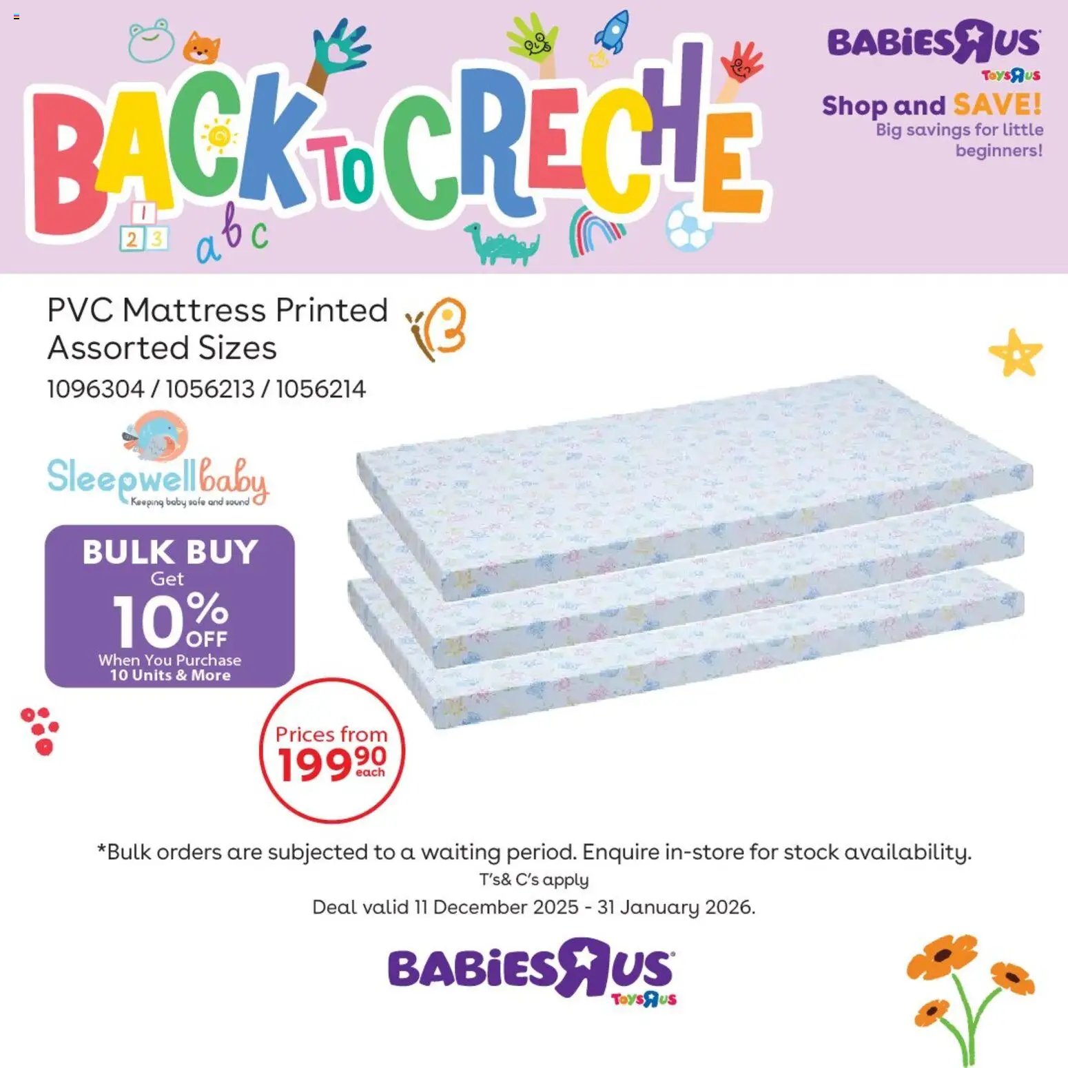 Babies R Us Back to Creche (2025-12-11 - 2026-01-31) | 2