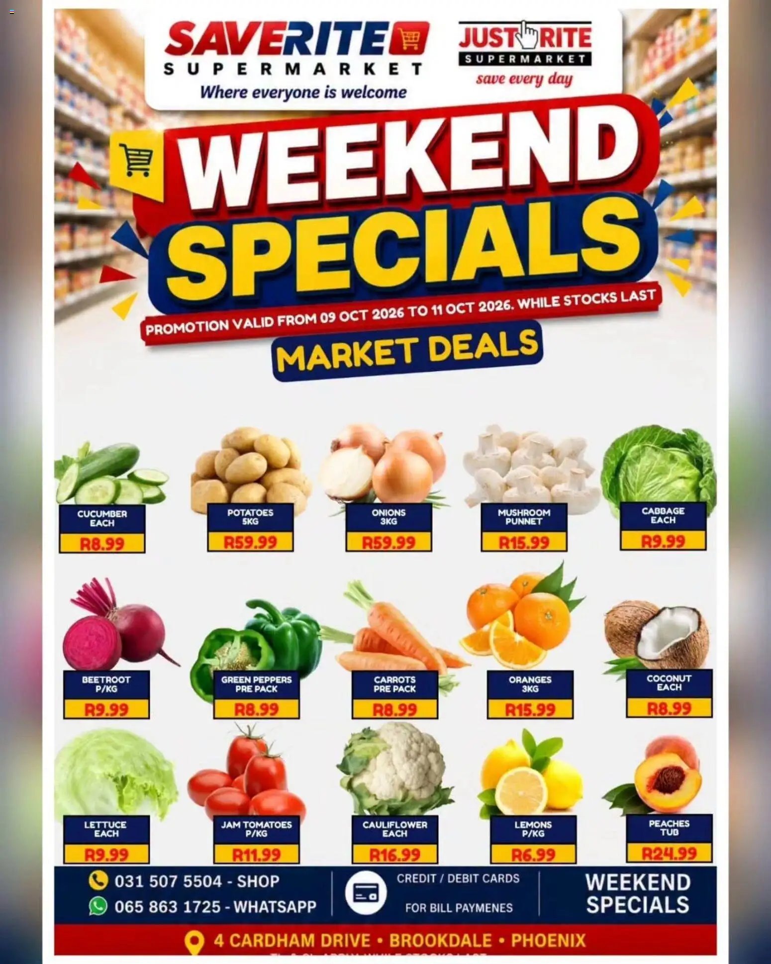 Saverite Weekend Specials