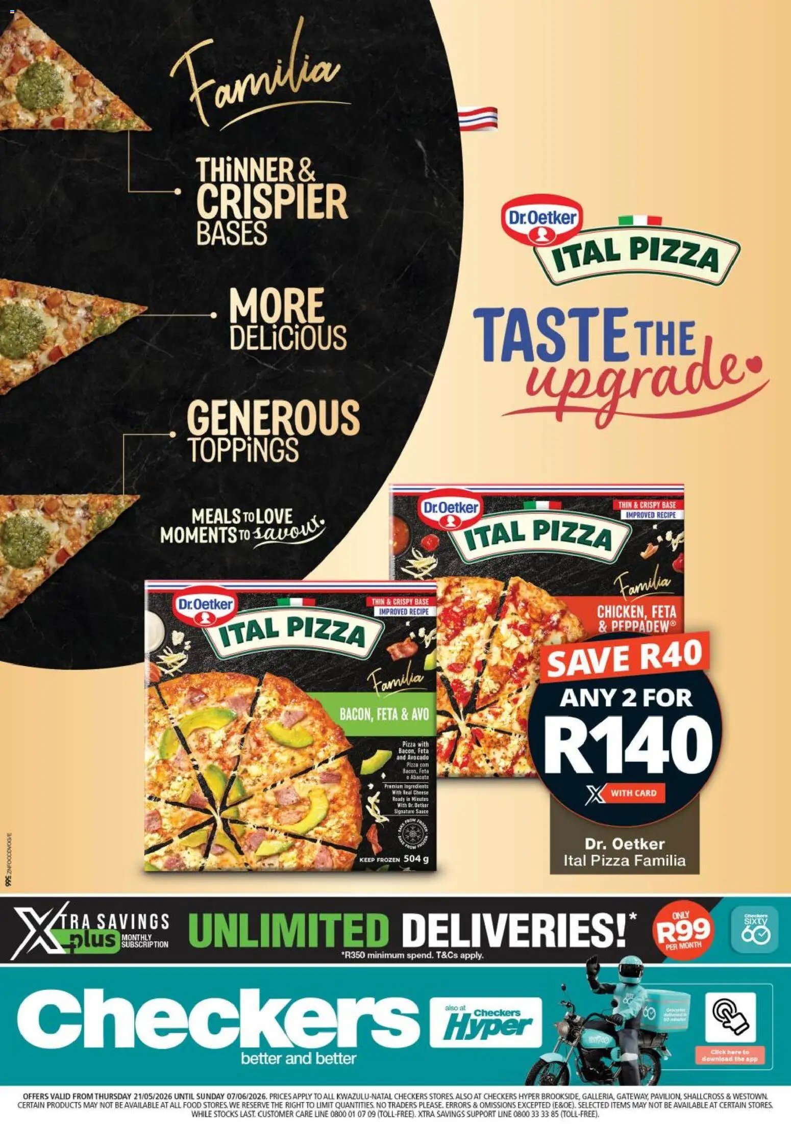 Checkers - Kwazulu Natal - Ital Pizza Promotion