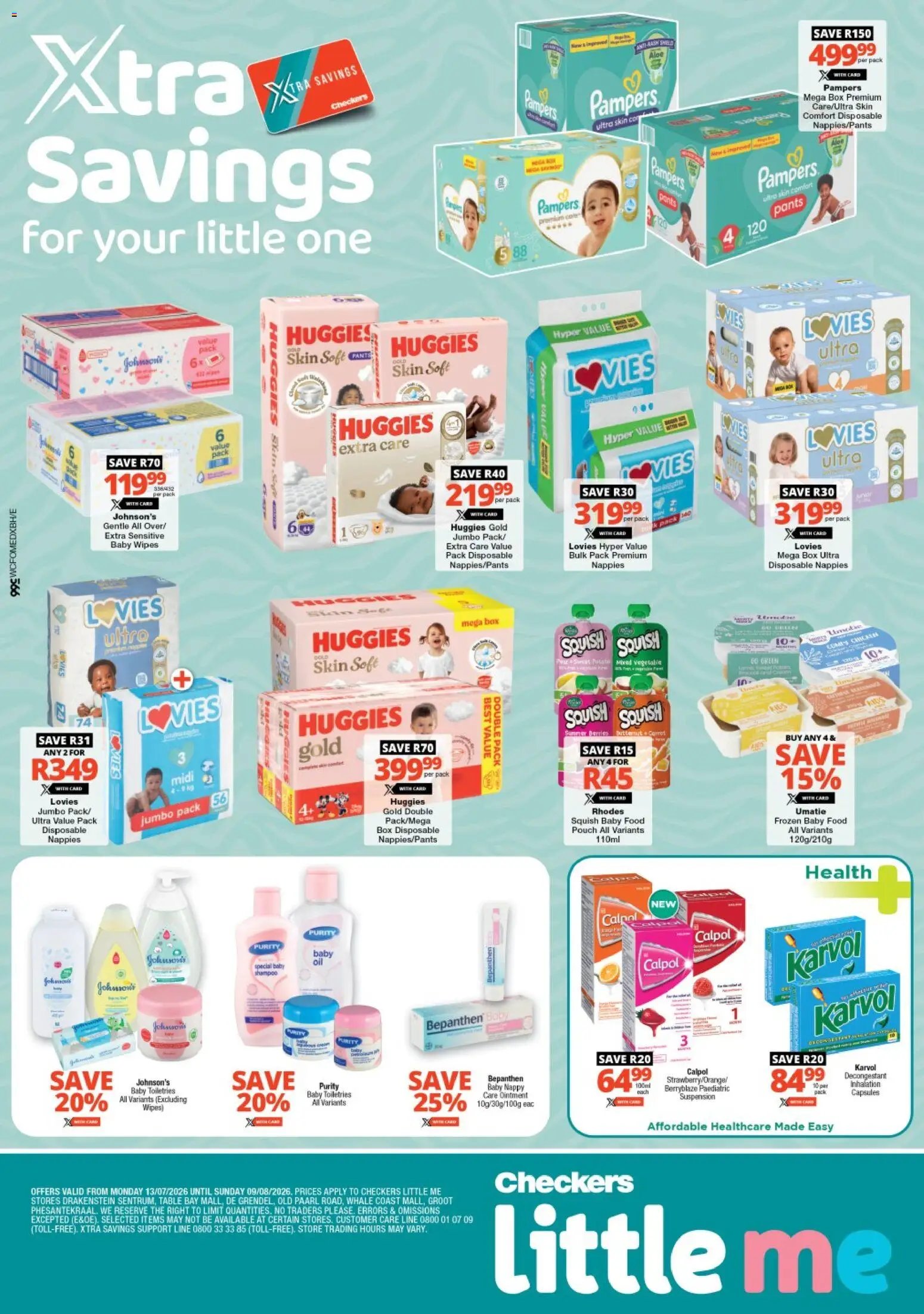 Checkers - Western Cape - Little Me Xtra Savings