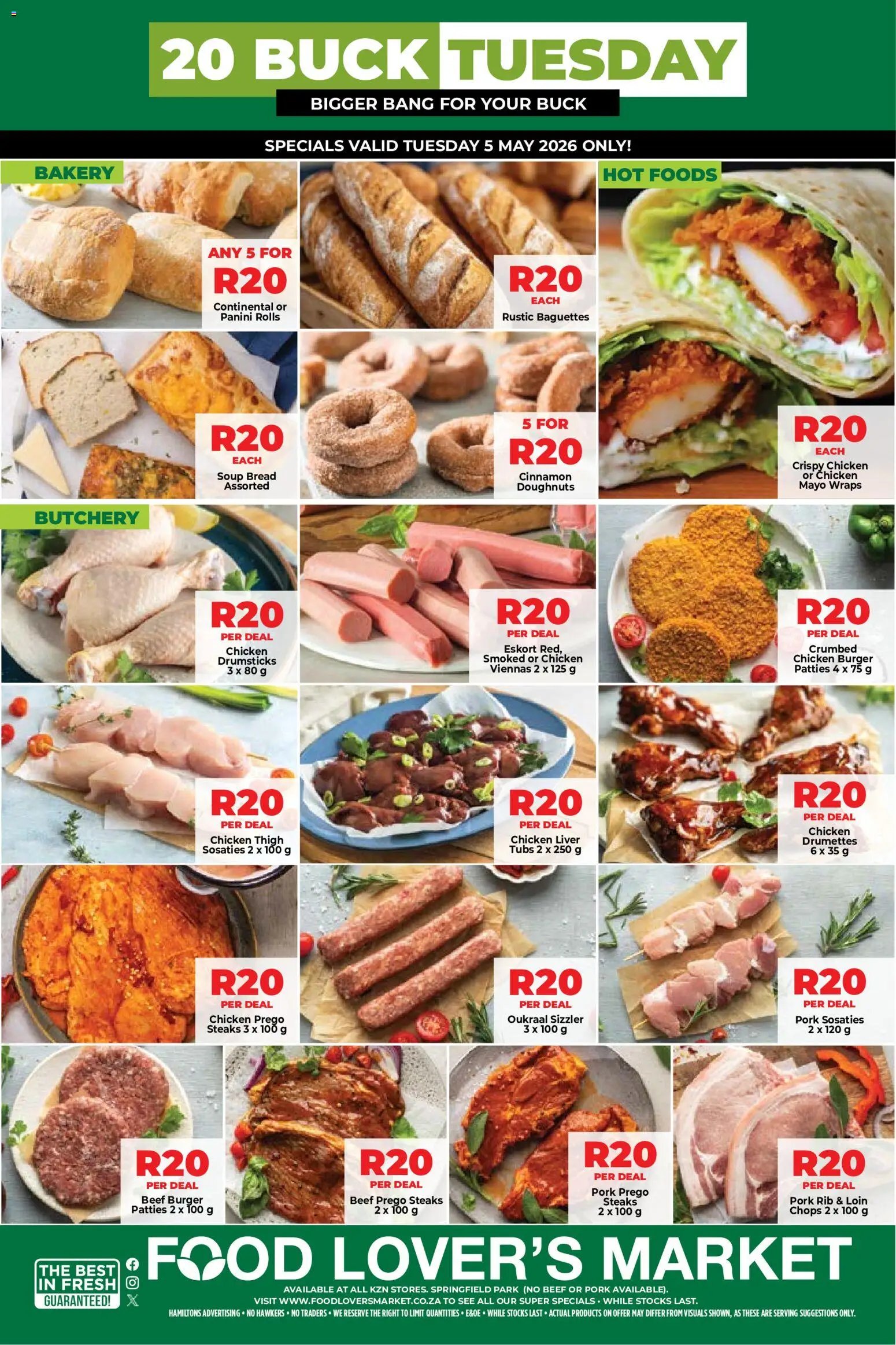 Food Lover's Market KwaZulu-Natal - R20 Buck Tuesday (2026-05-04 - 2026-05-05) | 2
