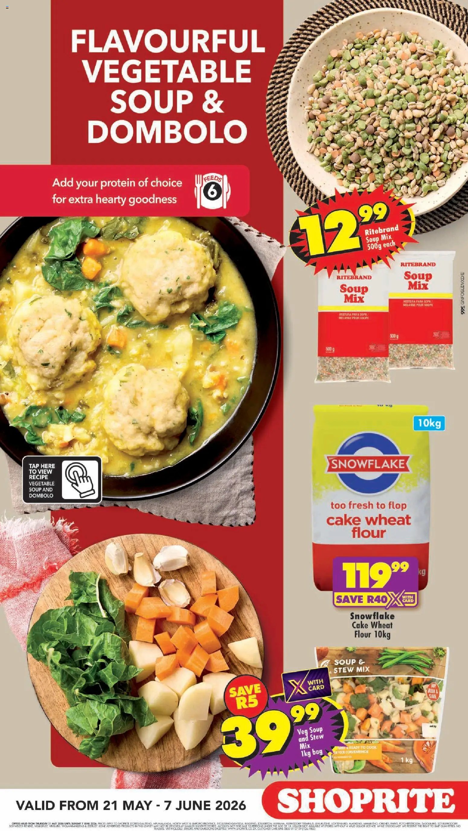 Shoprite - Gauteng - Affordable Winter Meals