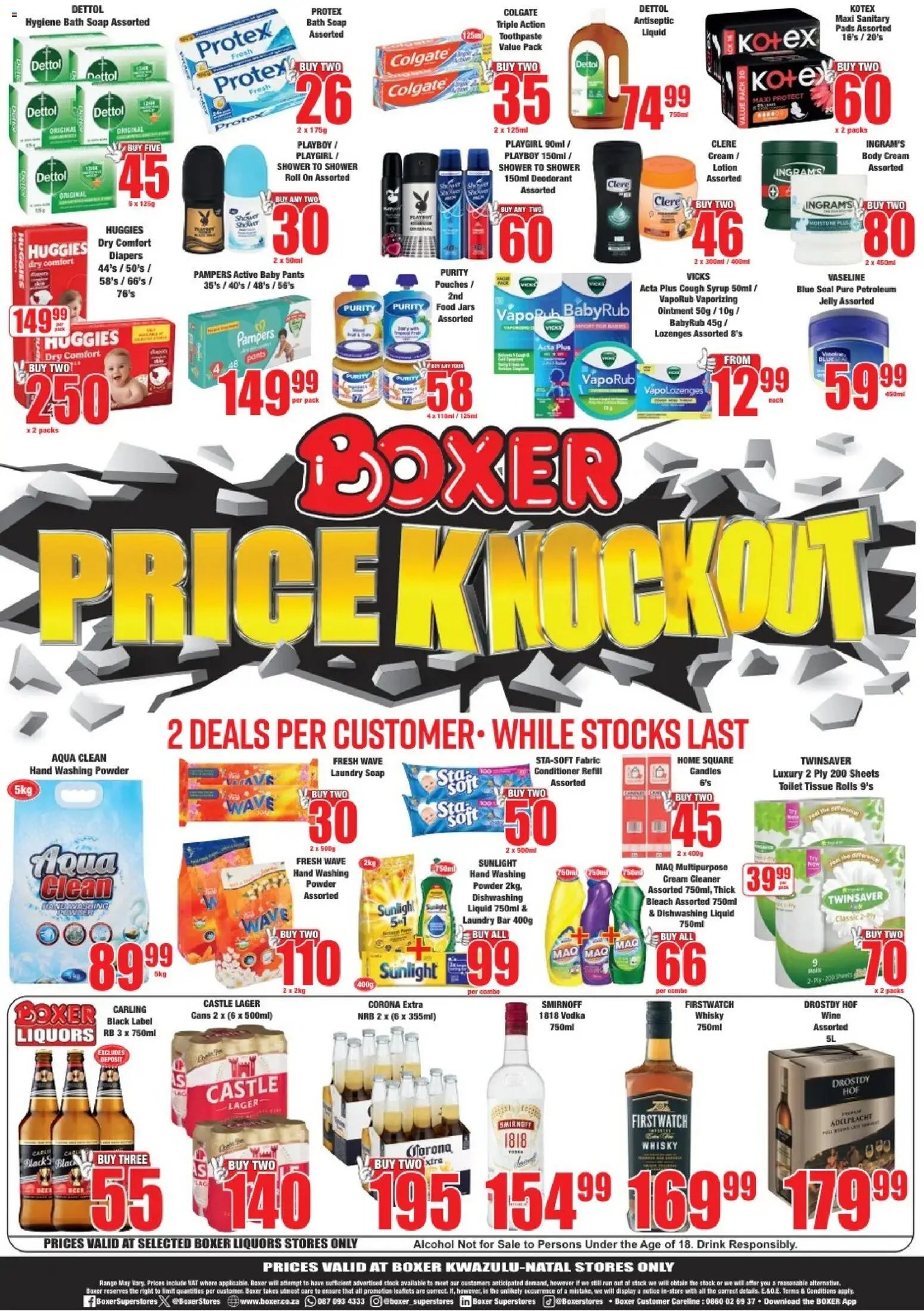 Boxer KwaZulu-Natal - Specials