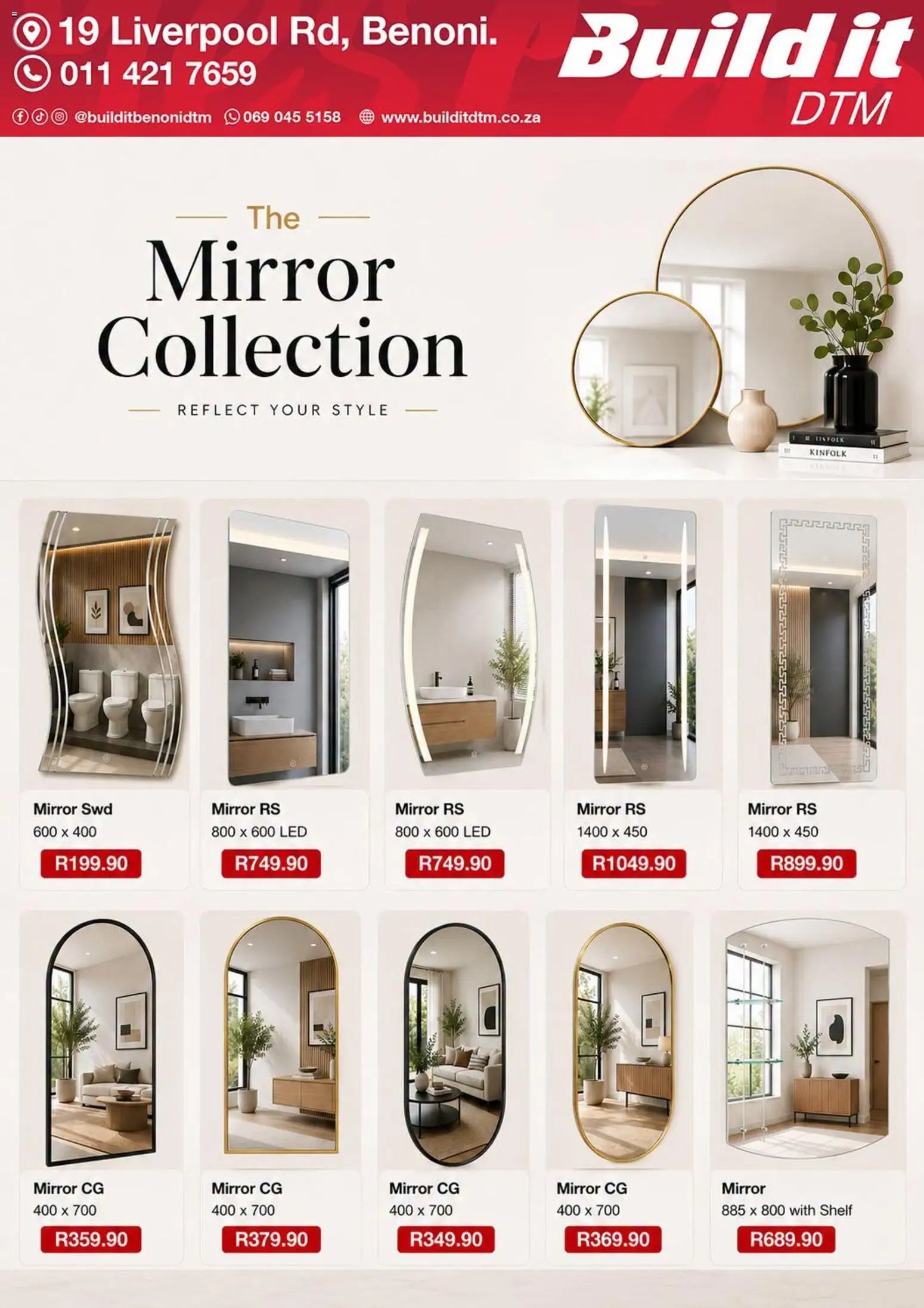 Build It Gauteng - Mirror Collection