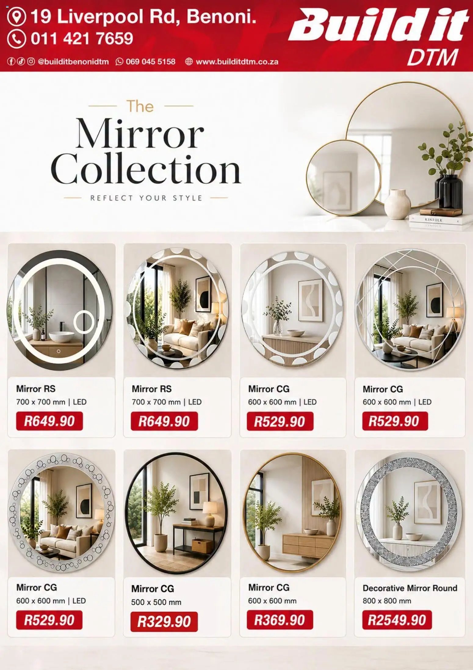 Build It Gauteng - Mirror Collection