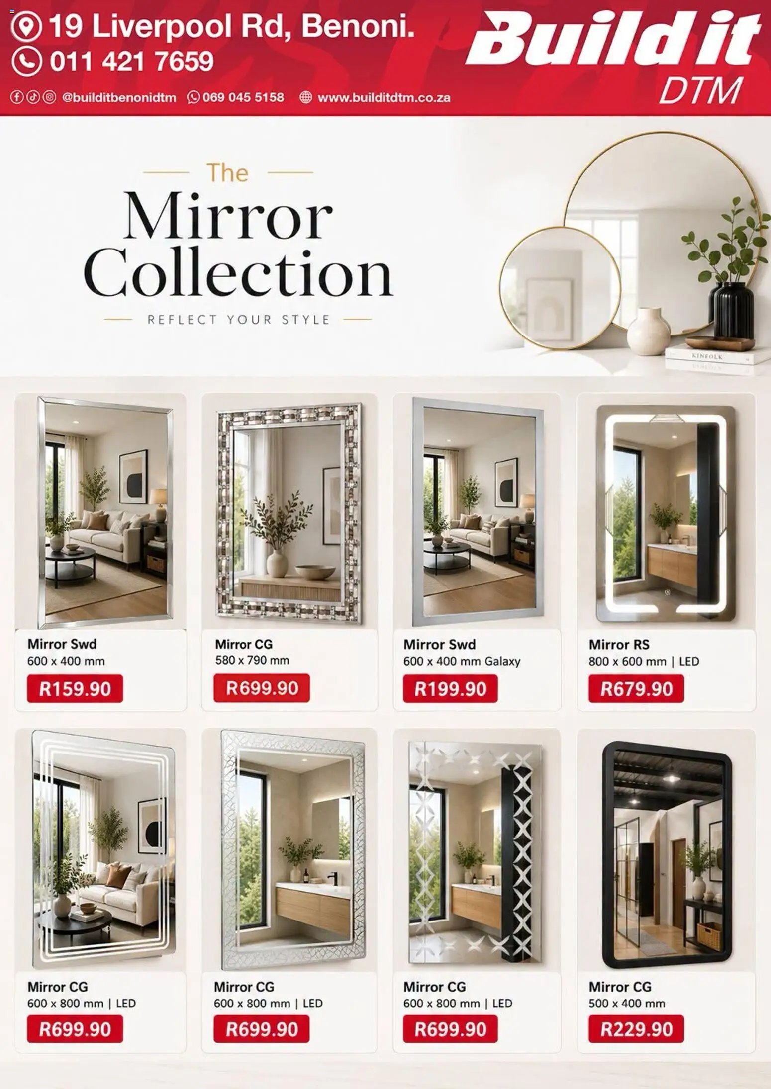 Build It Gauteng - Mirror Collection