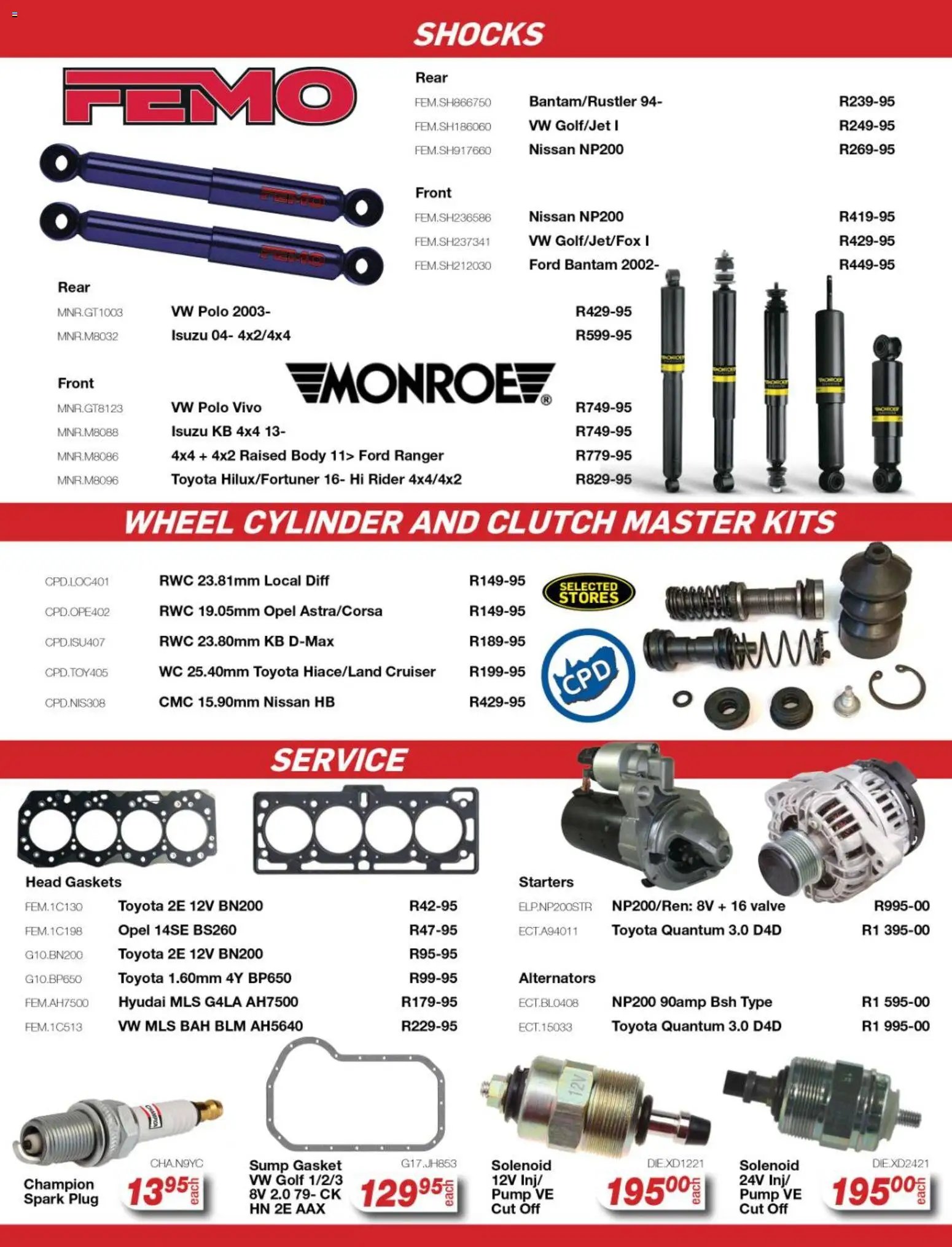 AutoZone Specials