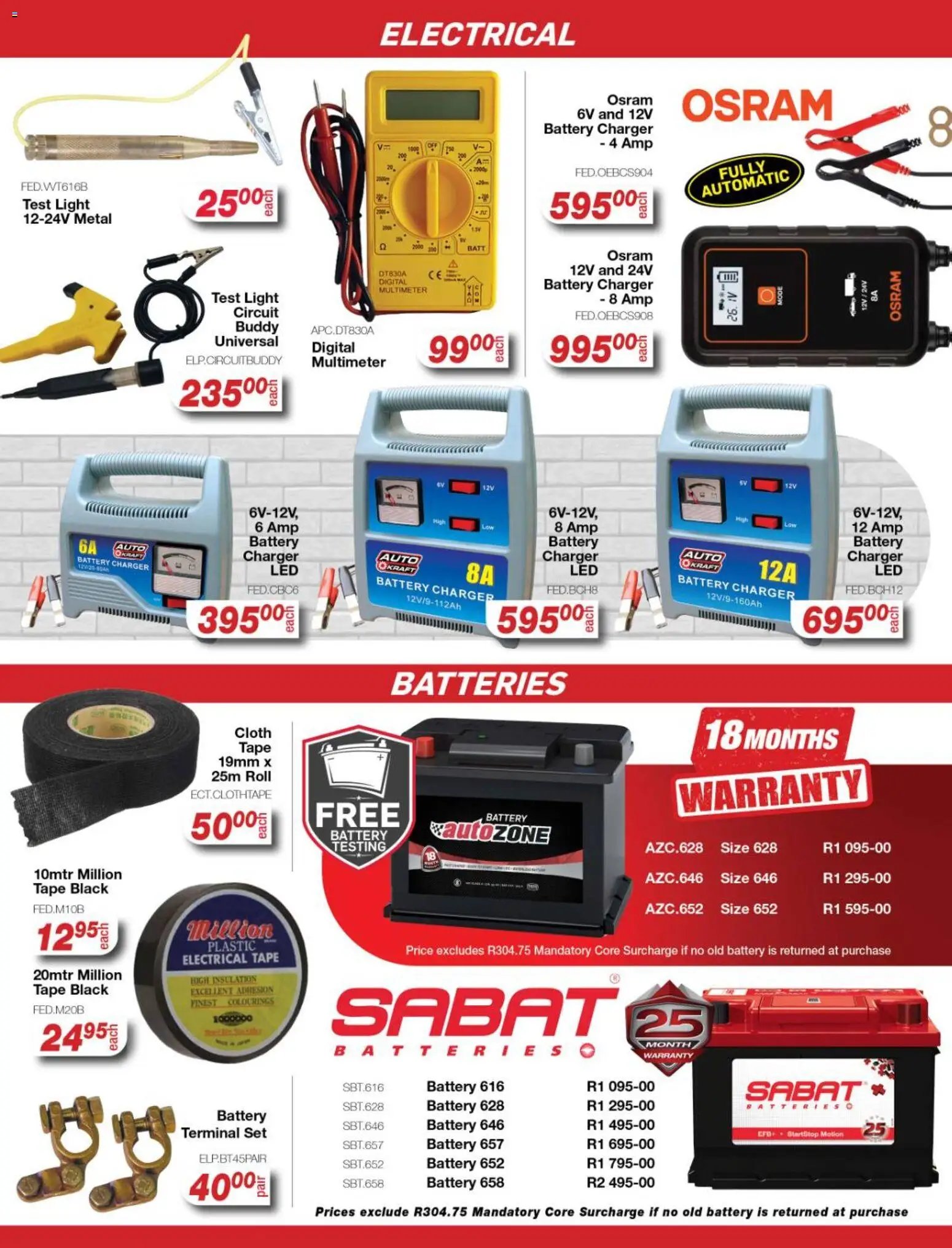 AutoZone Specials