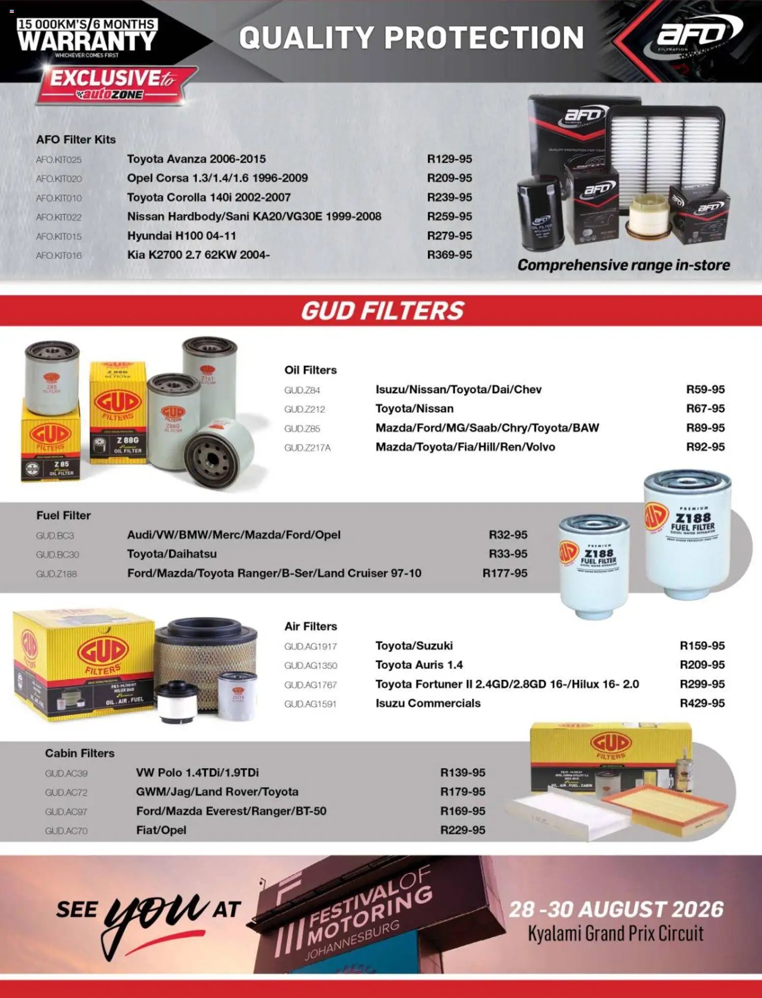 AutoZone Specials