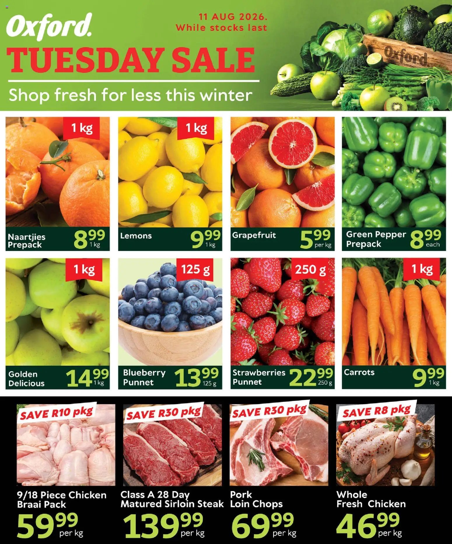 Oxford Freshmarket Tuesday Sale