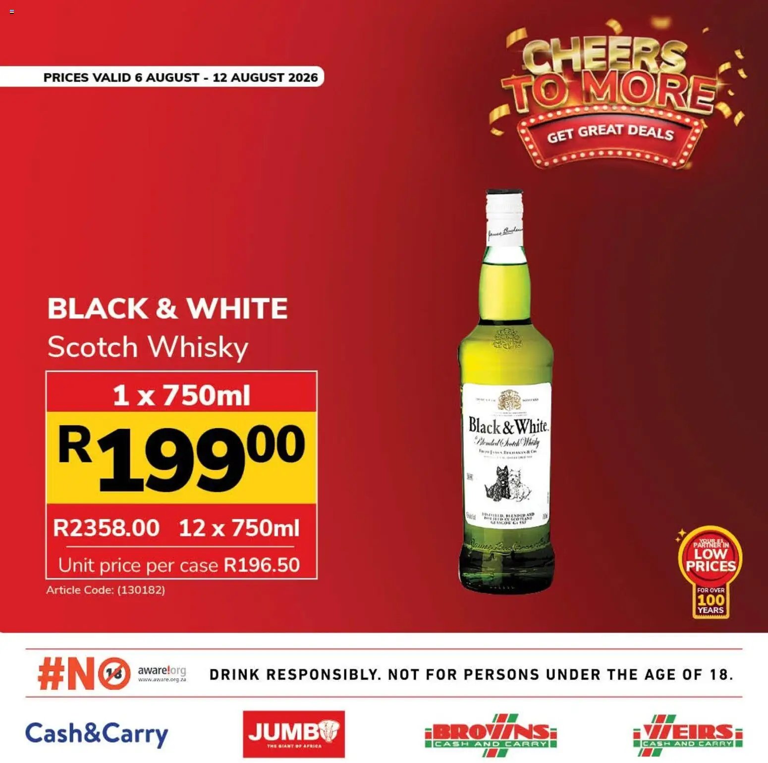 Jumbo Cheers to more liquor specials