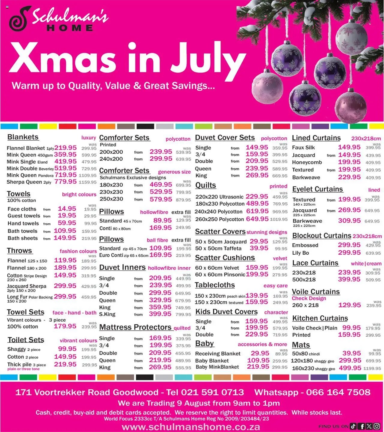 Schulman's Home Specials (2025-07-24 - 2025-08-31) | 1