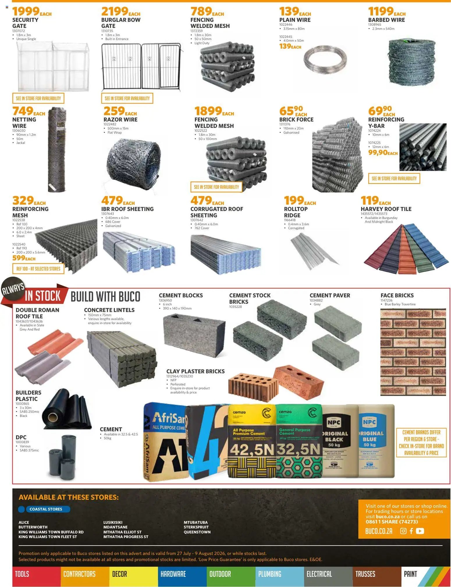 BUCO Orange Square Sale - Coastal Fundamental